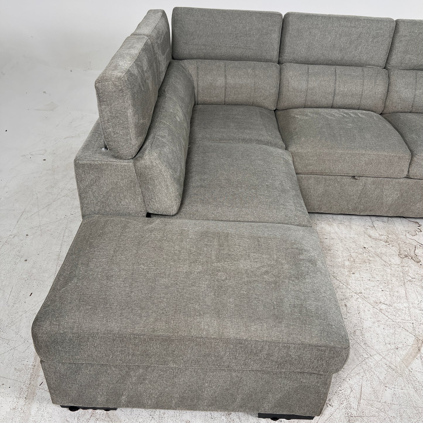 Pull Out sectional with storage. Sofa bed L shaped couch. Delivery available