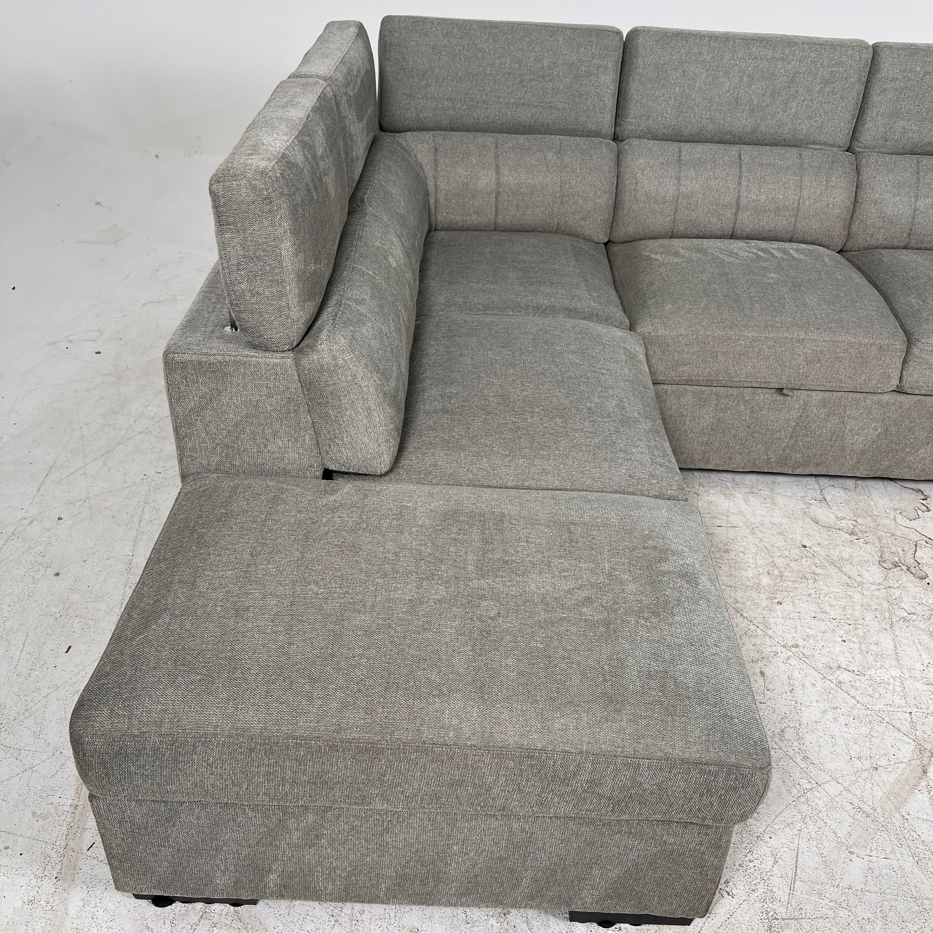 Pull Out sectional with storage. Sofa bed L shaped couch. Delivery available