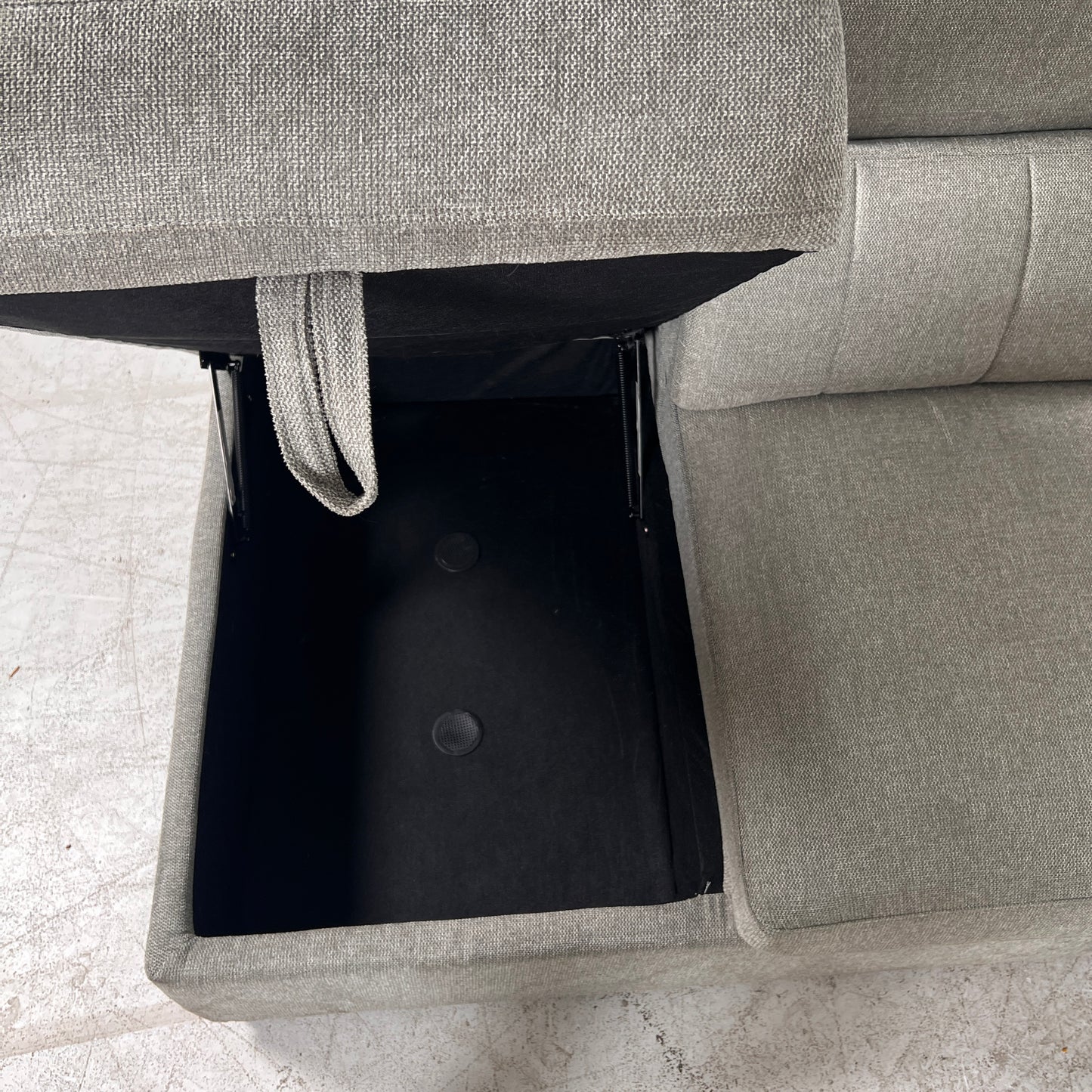 Pull Out sectional with storage. Sofa bed L shaped couch. Delivery available