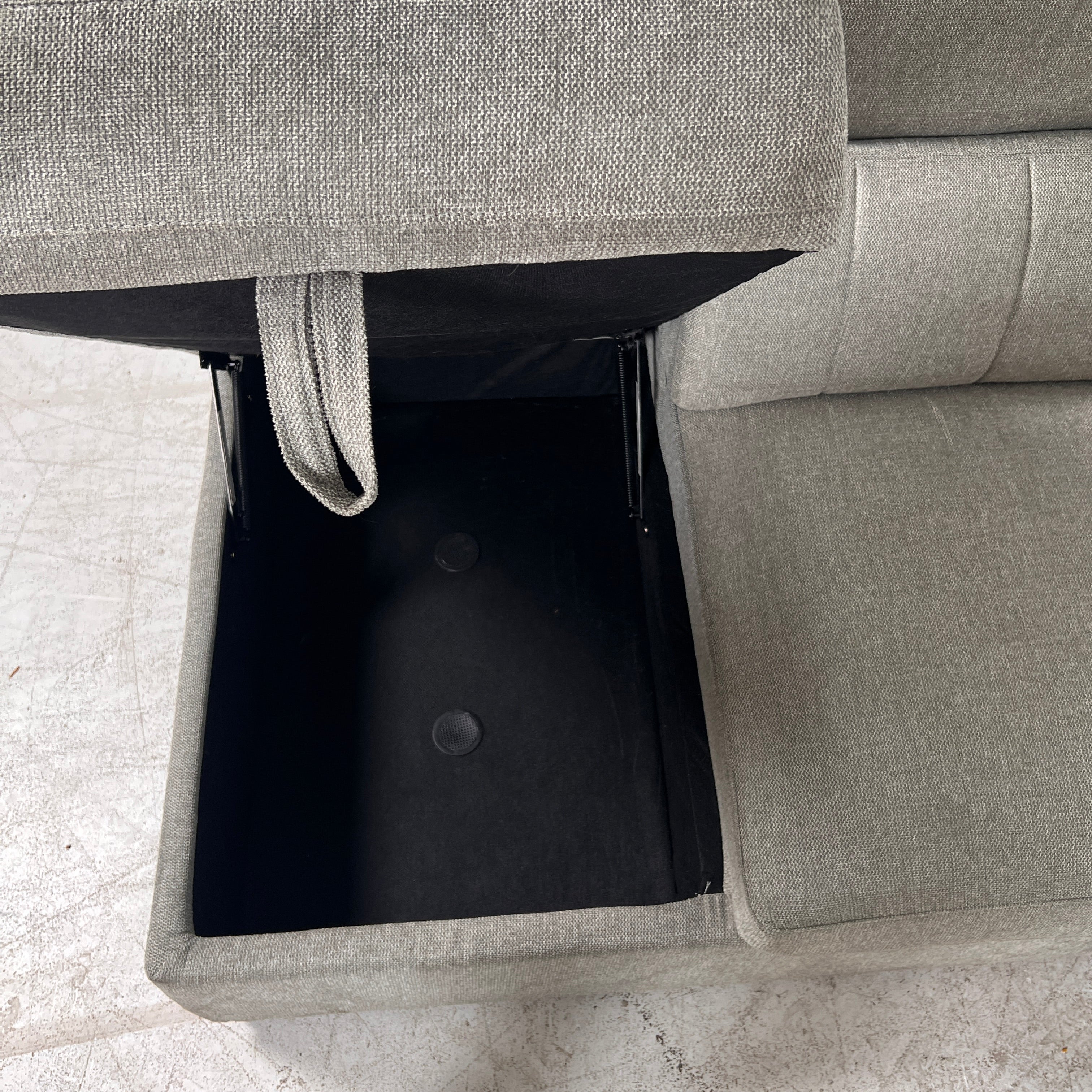 Pull Out sectional with storage. Sofa bed L shaped couch. Delivery available