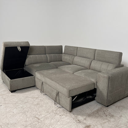 Pull Out sectional with storage. Sofa bed L shaped couch. Delivery available
