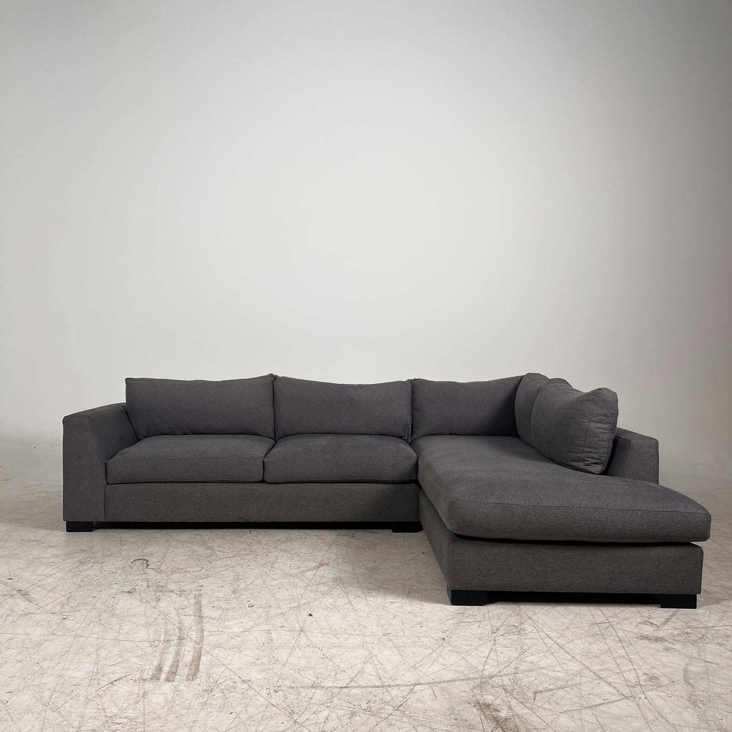 Architect Down filled Sectional. L Shaped sofa couch. Delivery available
