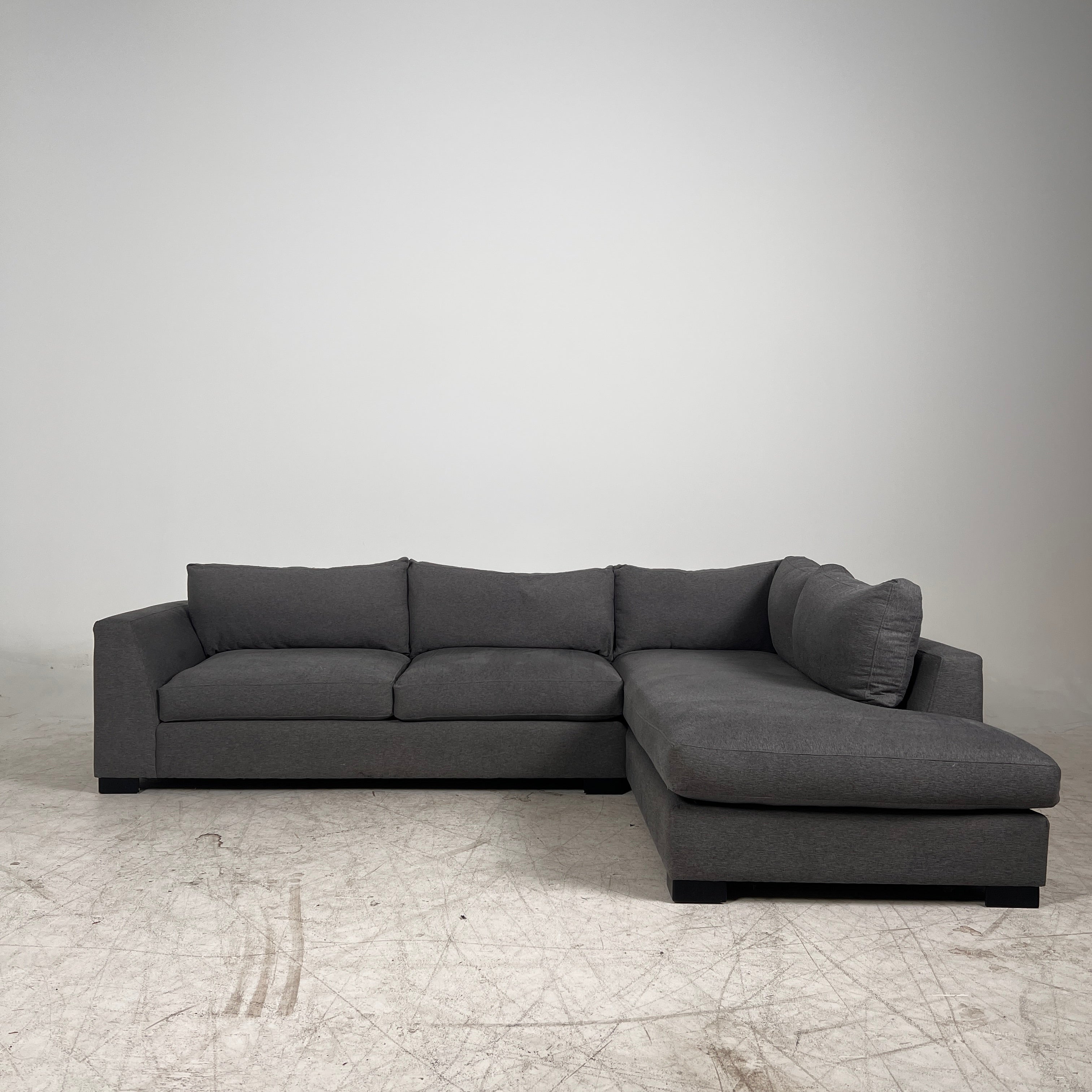 Architect Down filled Sectional. L Shaped sofa couch. Delivery available