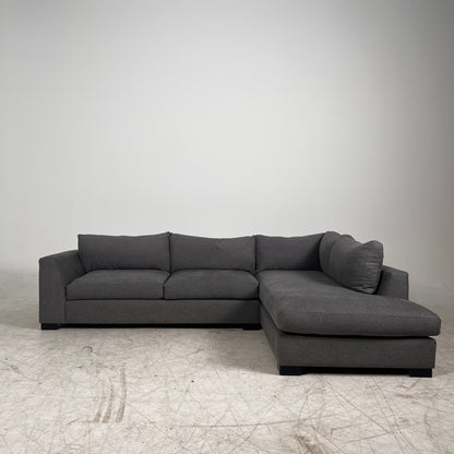 Architect Down filled Sectional. L Shaped sofa couch. Delivery available