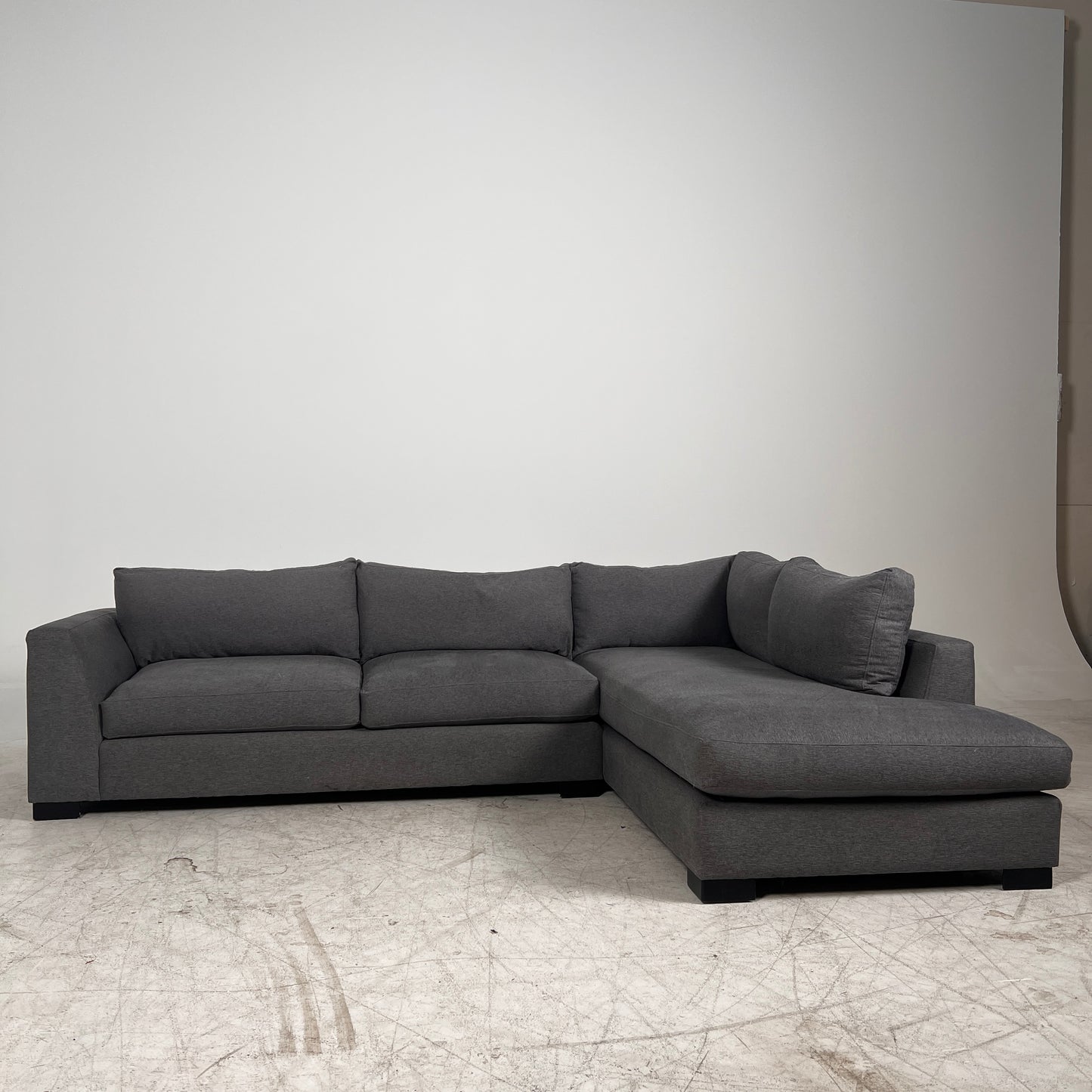 Architect Down filled Sectional. L Shaped sofa couch. Delivery available