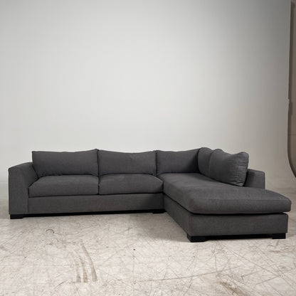 Architect Down filled Sectional. L Shaped sofa couch. Delivery available