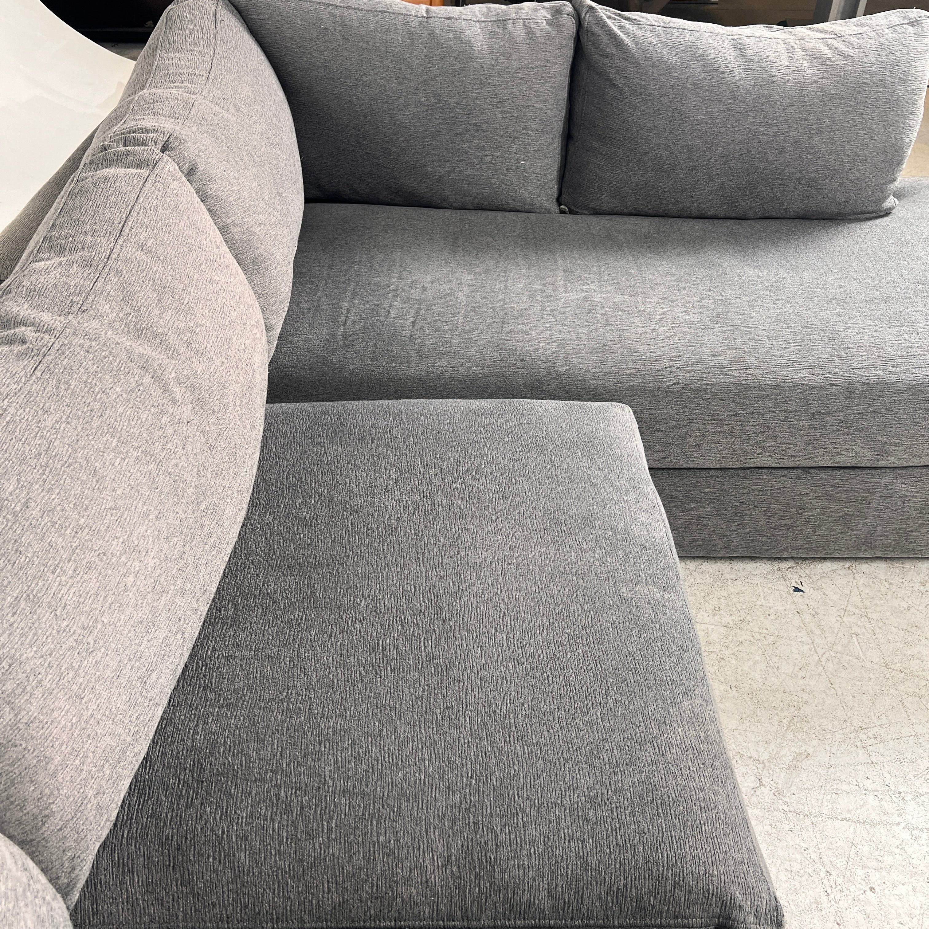 Architect Down filled Sectional. L Shaped sofa couch. Delivery available