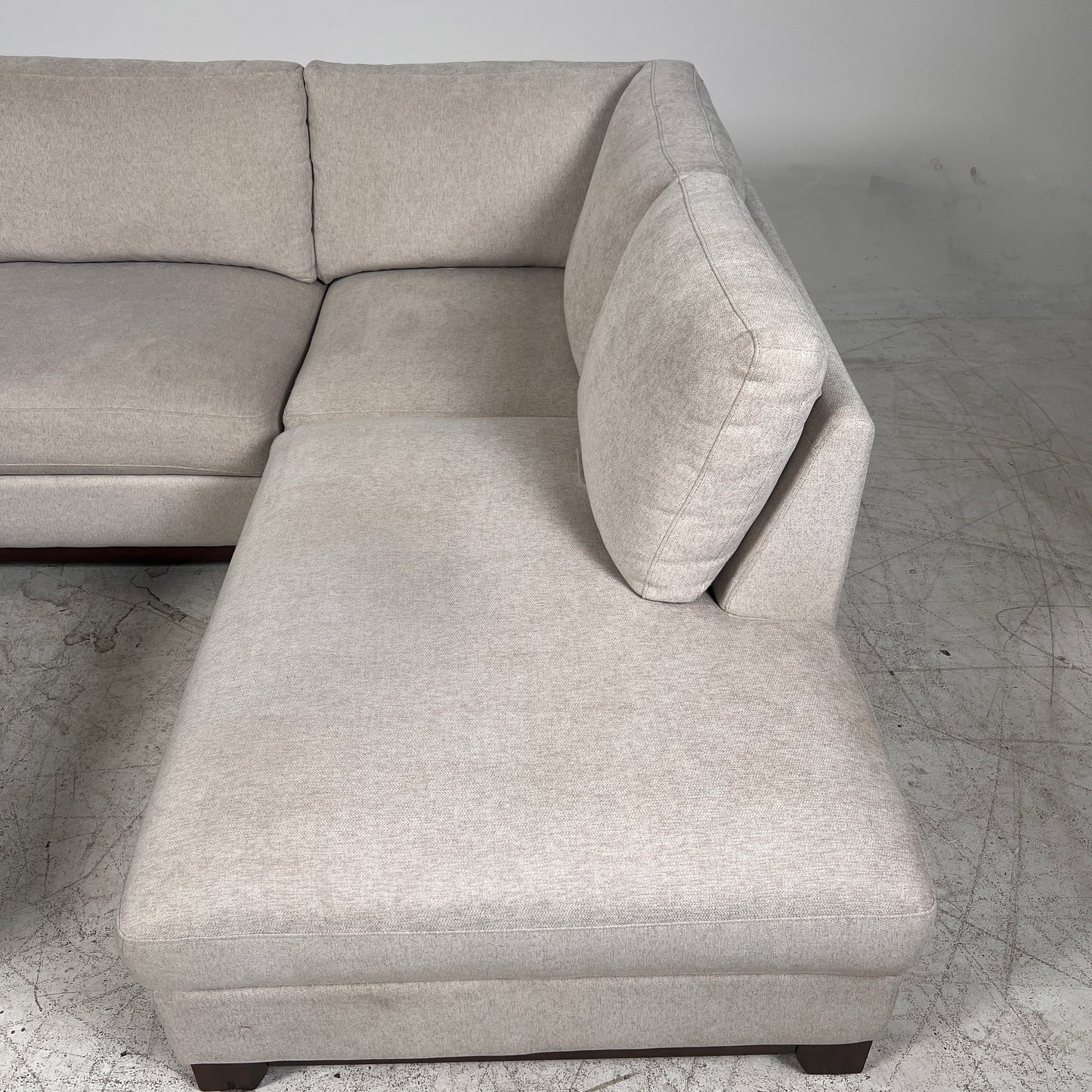 Thomasville Sectional + ottoman. L shaped sofa couch. Delivery available.