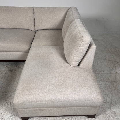 Thomasville Sectional + ottoman. L shaped sofa couch. Delivery available.