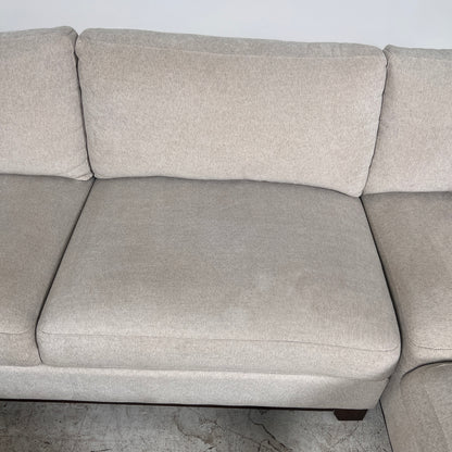 Thomasville Sectional + ottoman. L shaped sofa couch. Delivery available.