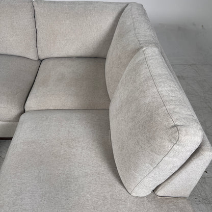 Thomasville Sectional + ottoman. L shaped sofa couch. Delivery available.