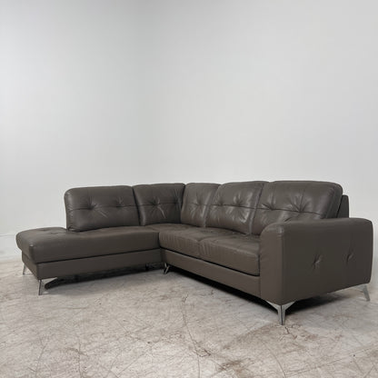 Leather Sectional from Scan Designs. L shaped sofa couch. Delivery Available