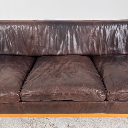 Gomma America Leather 3 seater sofa. Distressed leather couch. delivery available