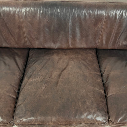 Gomma America Leather 3 seater sofa. Distressed leather couch. delivery available