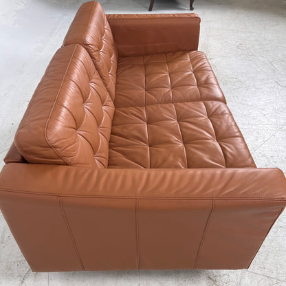 Ikea Morabo loveseat. Cognac leather sofa couch. Delivery available