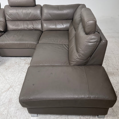 Power Reclining Sectional. Leather L shaped sofa couch. Delivery available