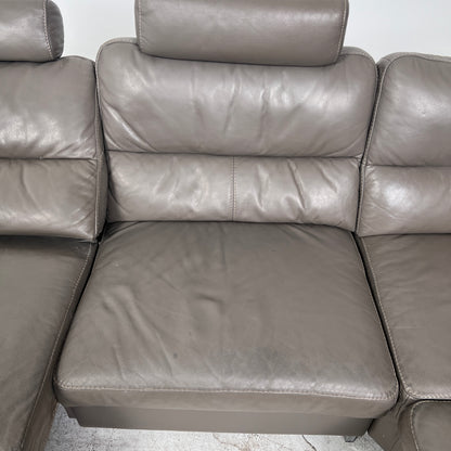 Power Reclining Sectional. Leather L shaped sofa couch. Delivery available