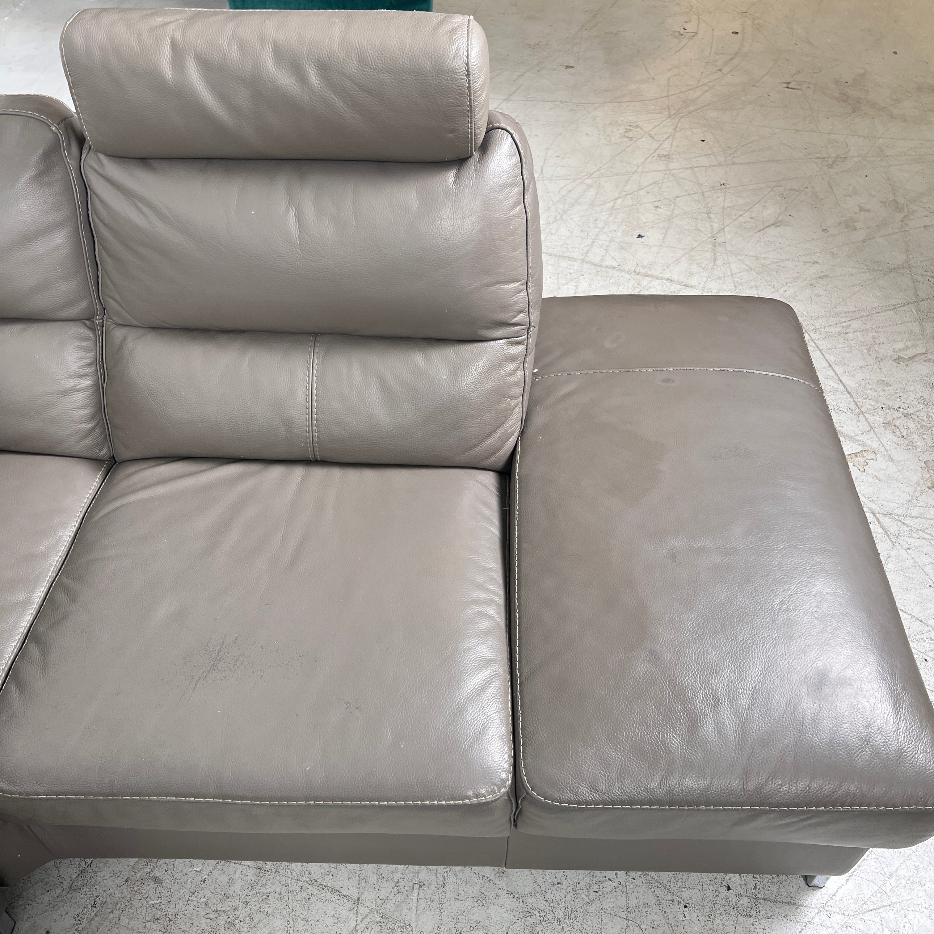Power Reclining Sectional. Leather L shaped sofa couch. Delivery available