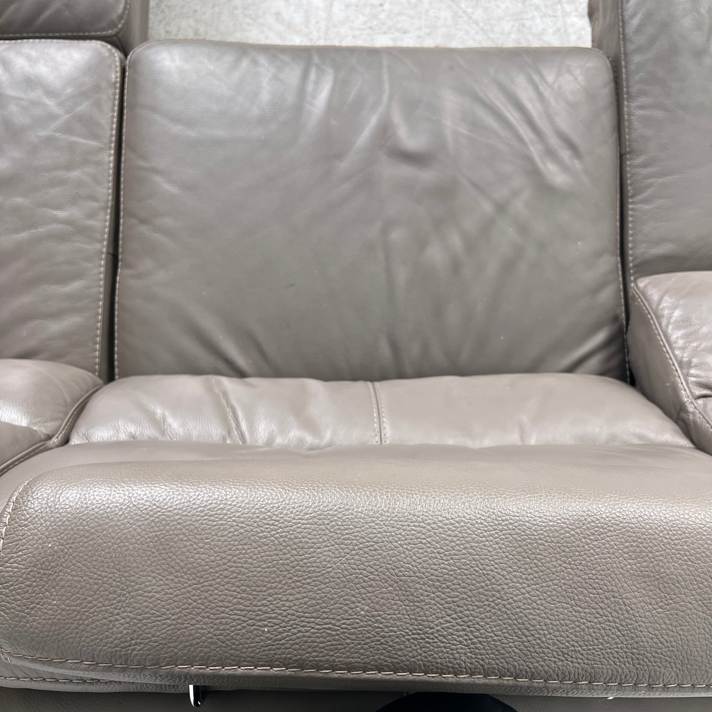Power Reclining Sectional. Leather L shaped sofa couch. Delivery available