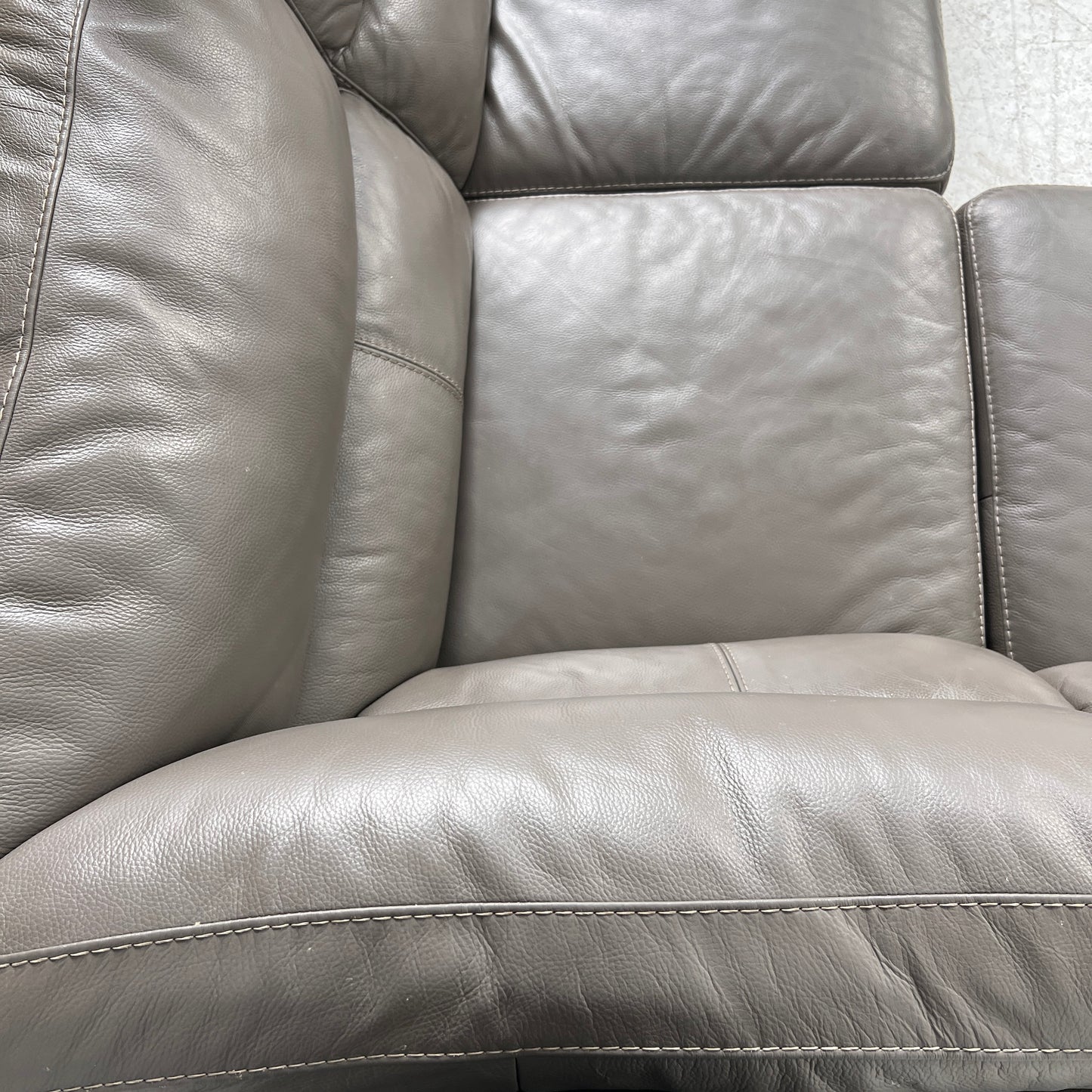 Power Reclining Sectional. Leather L shaped sofa couch. Delivery available