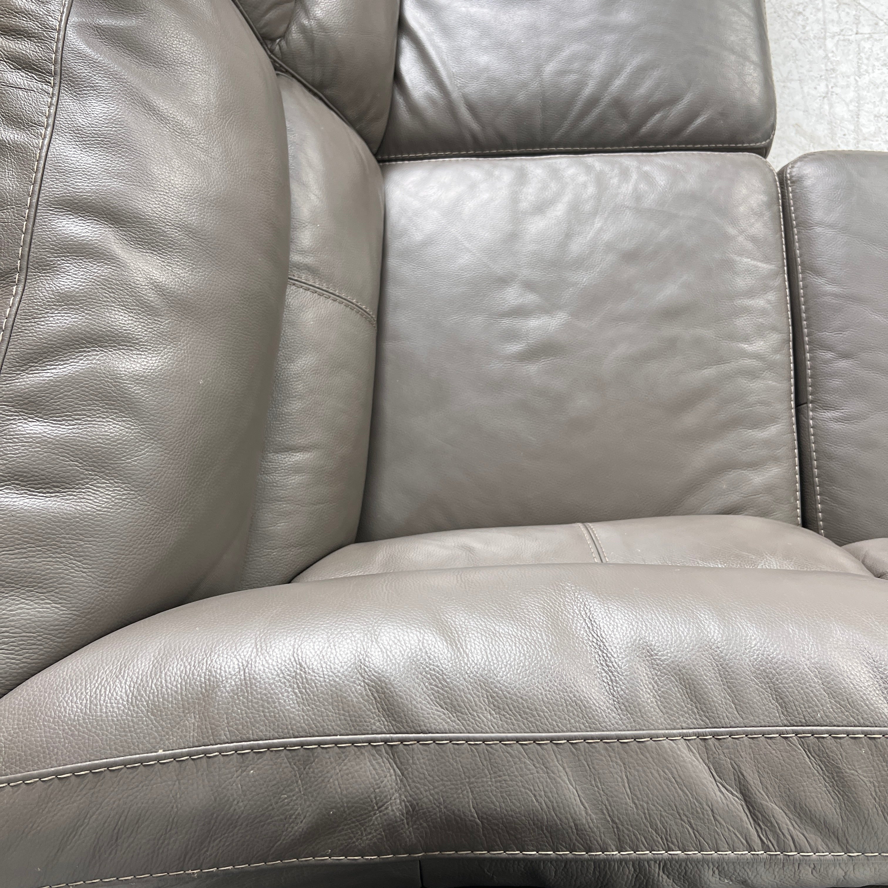Power Reclining Sectional. Leather L shaped sofa couch. Delivery available