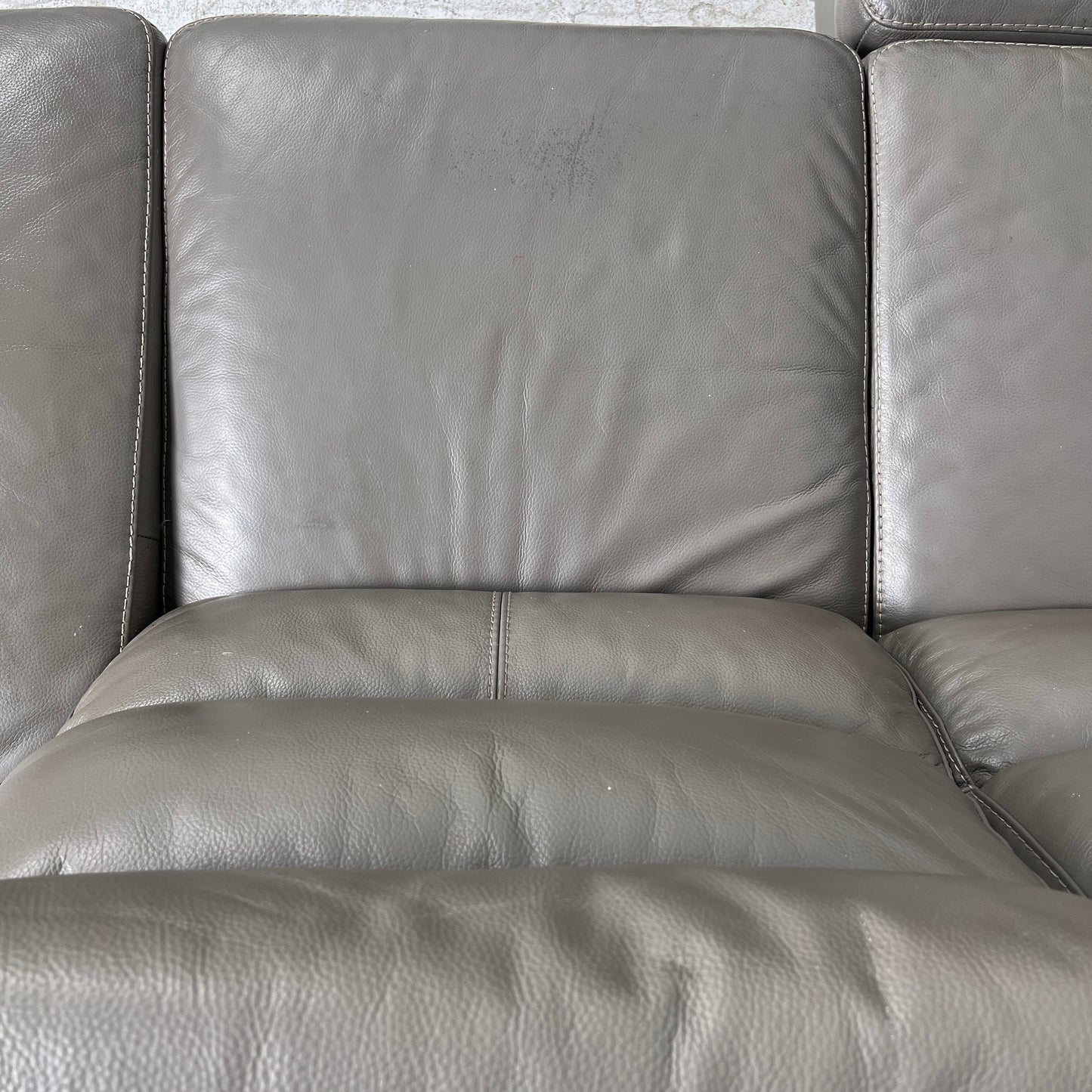 Power Reclining Sectional. Leather L shaped sofa couch. Delivery available
