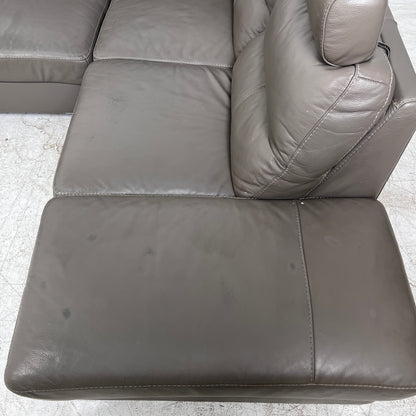 Power Reclining Sectional. Leather L shaped sofa couch. Delivery available