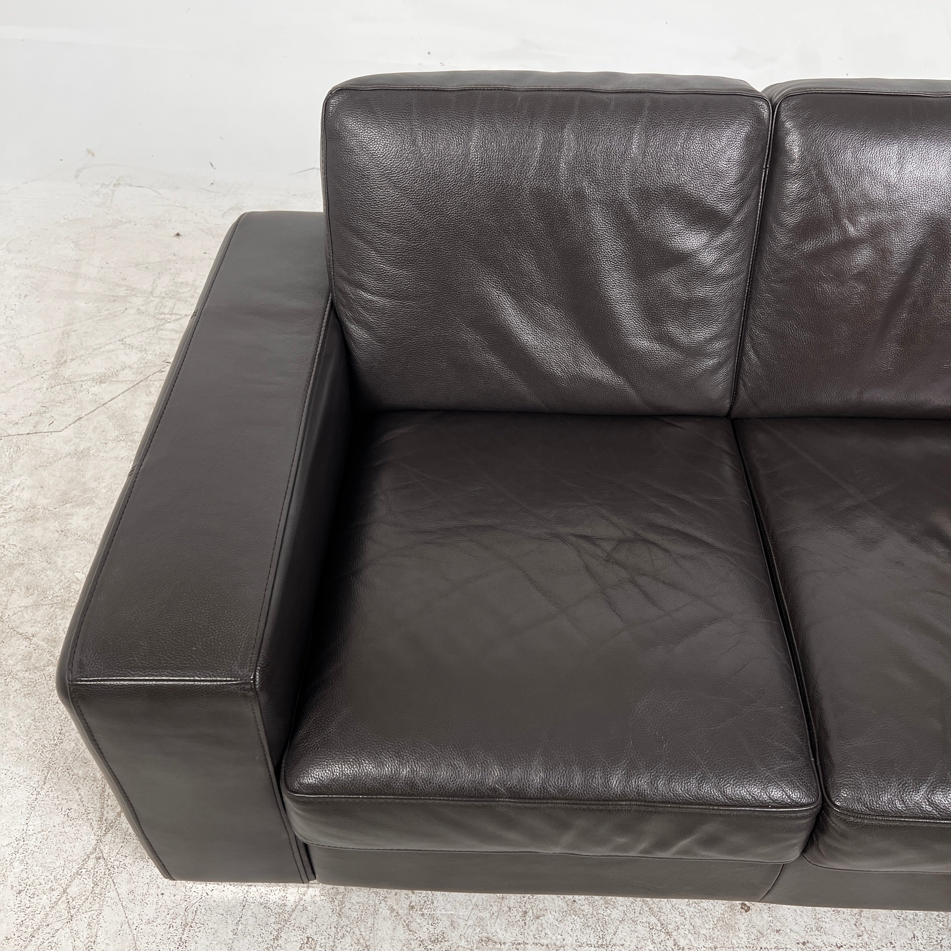 Scan Design Sectional. Leather L shaped sofa couch. Delivery available
