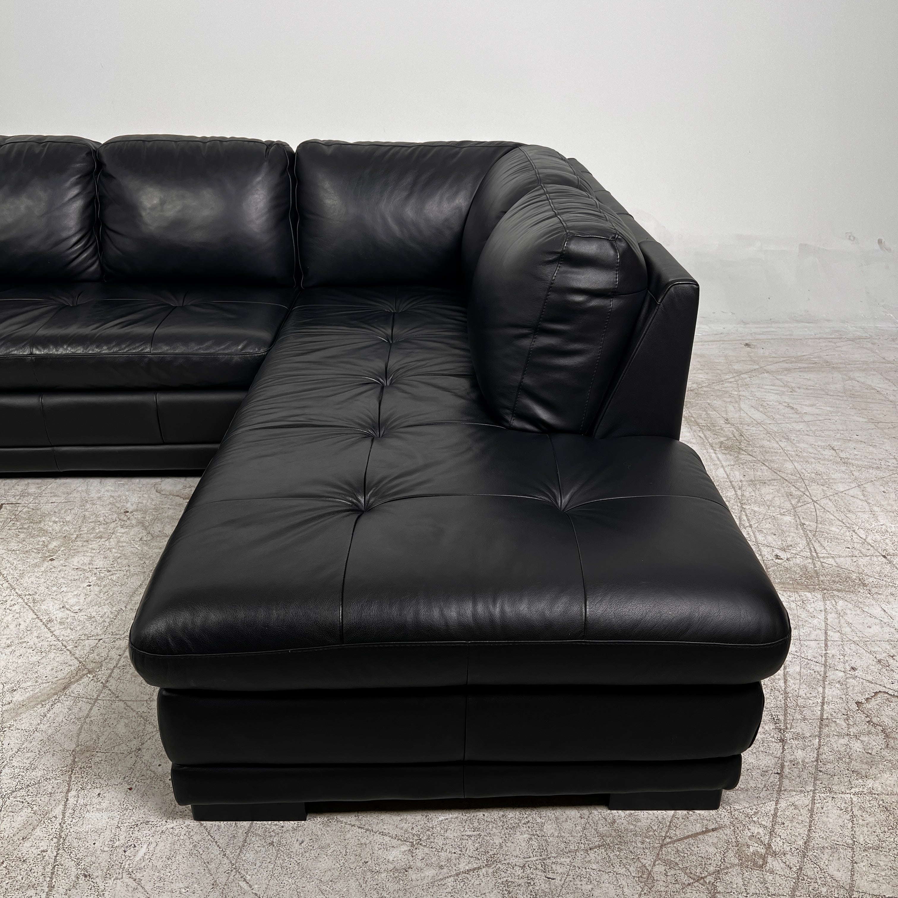 Scan Design Leather Sectional. L shaped sofa couch. Delivery Available