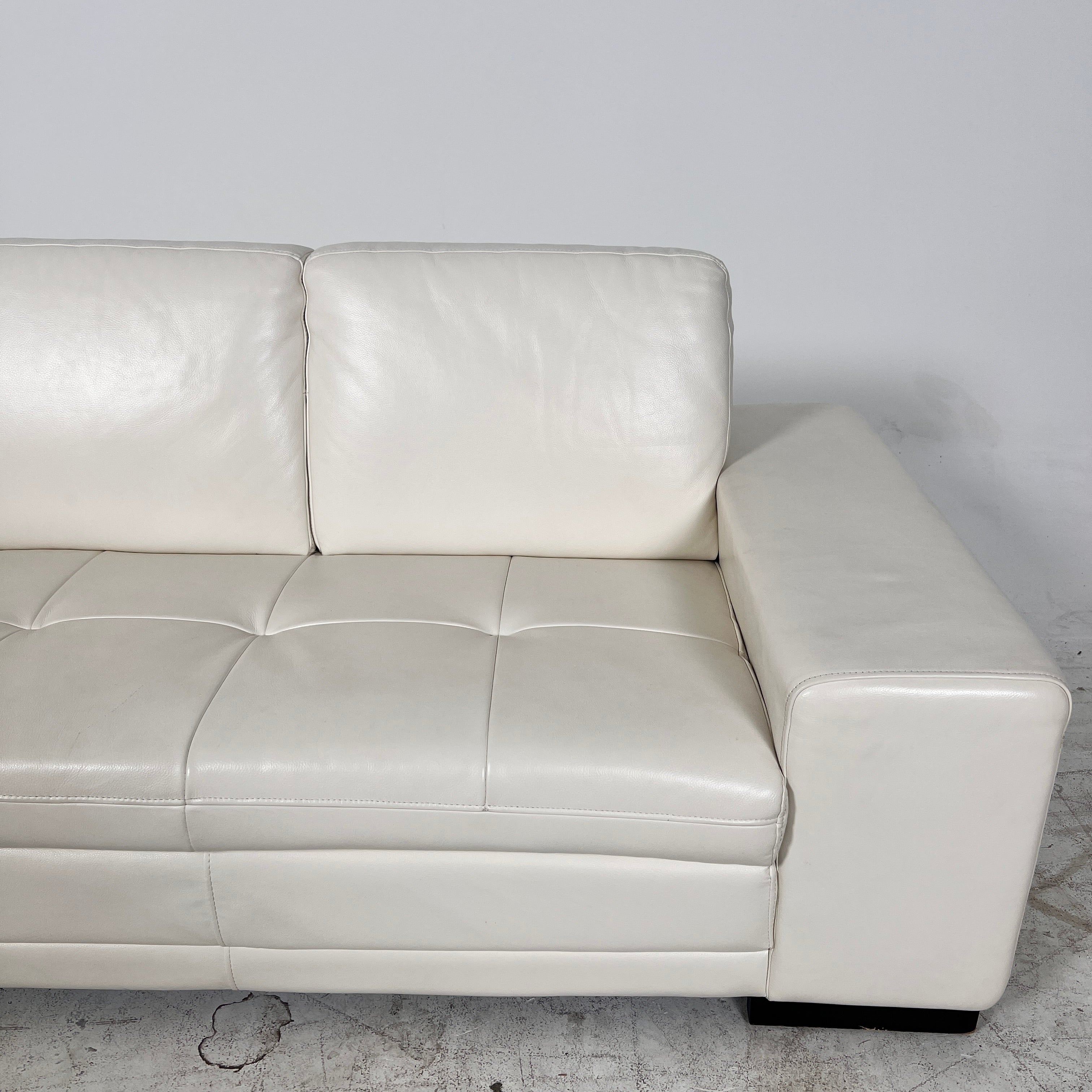 Scan Design Leather Sectional. L shaped sofa couch. delivery available