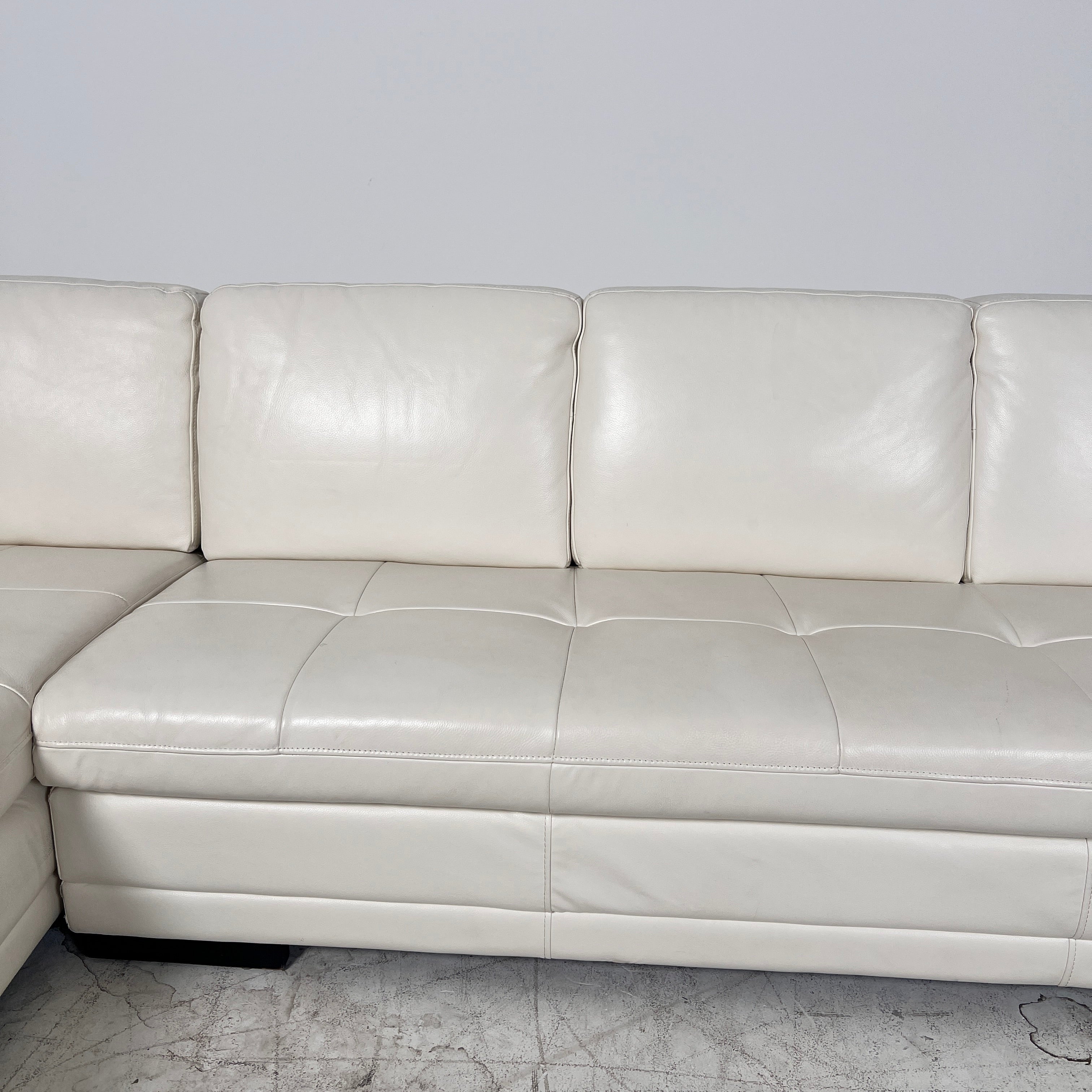 Scan Design Leather Sectional. L shaped sofa couch. delivery available
