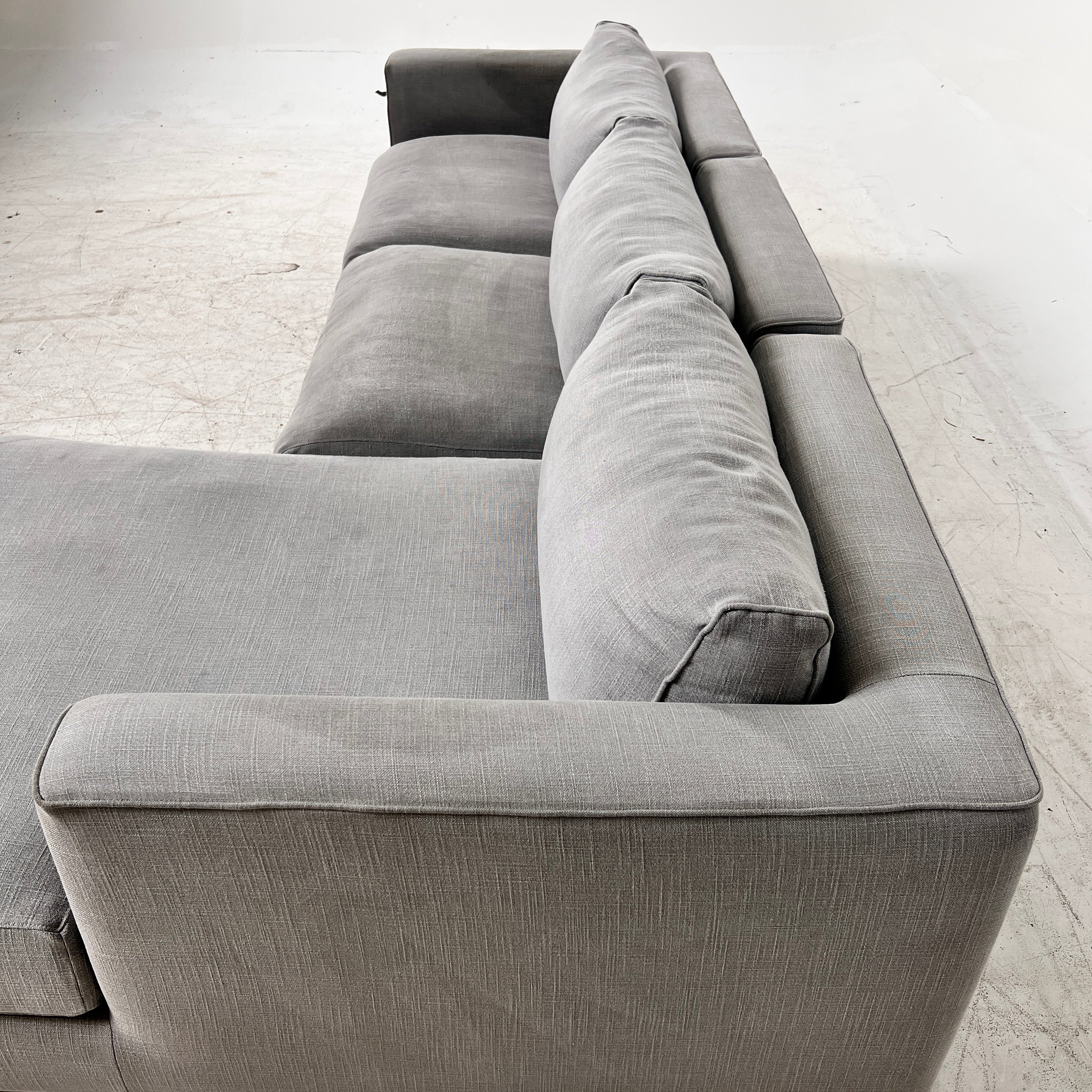Modani Down Fill Sectional. Italian L shaped sofa couch. Delivery available