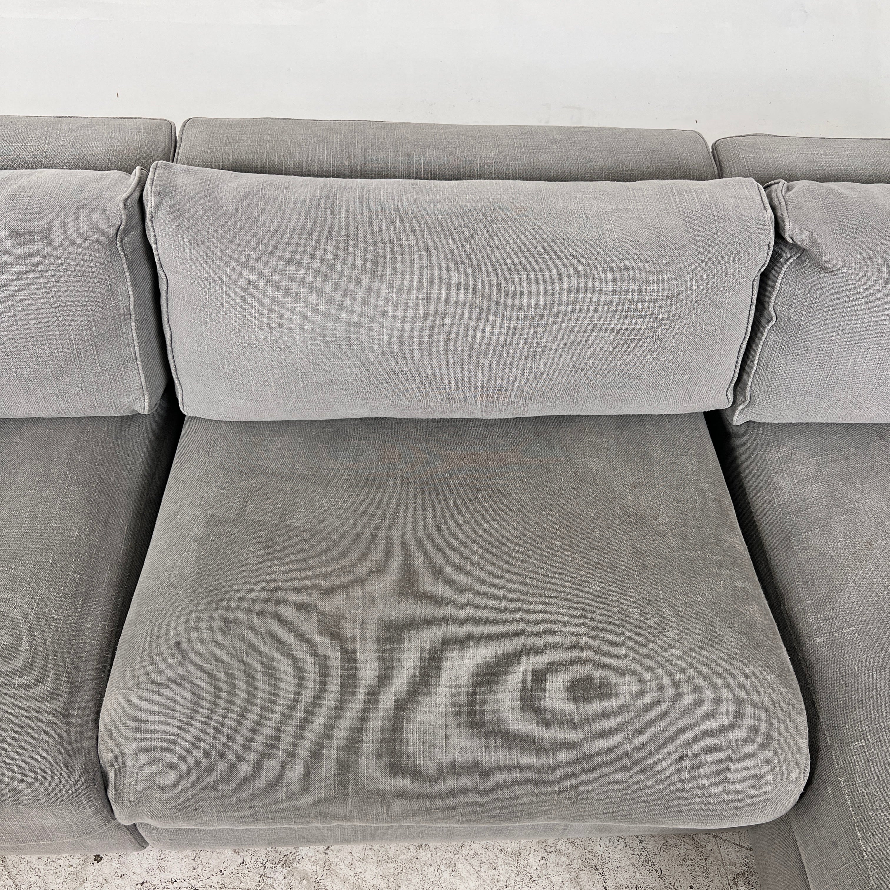 Modani Down Fill Sectional. Italian L shaped sofa couch. Delivery available