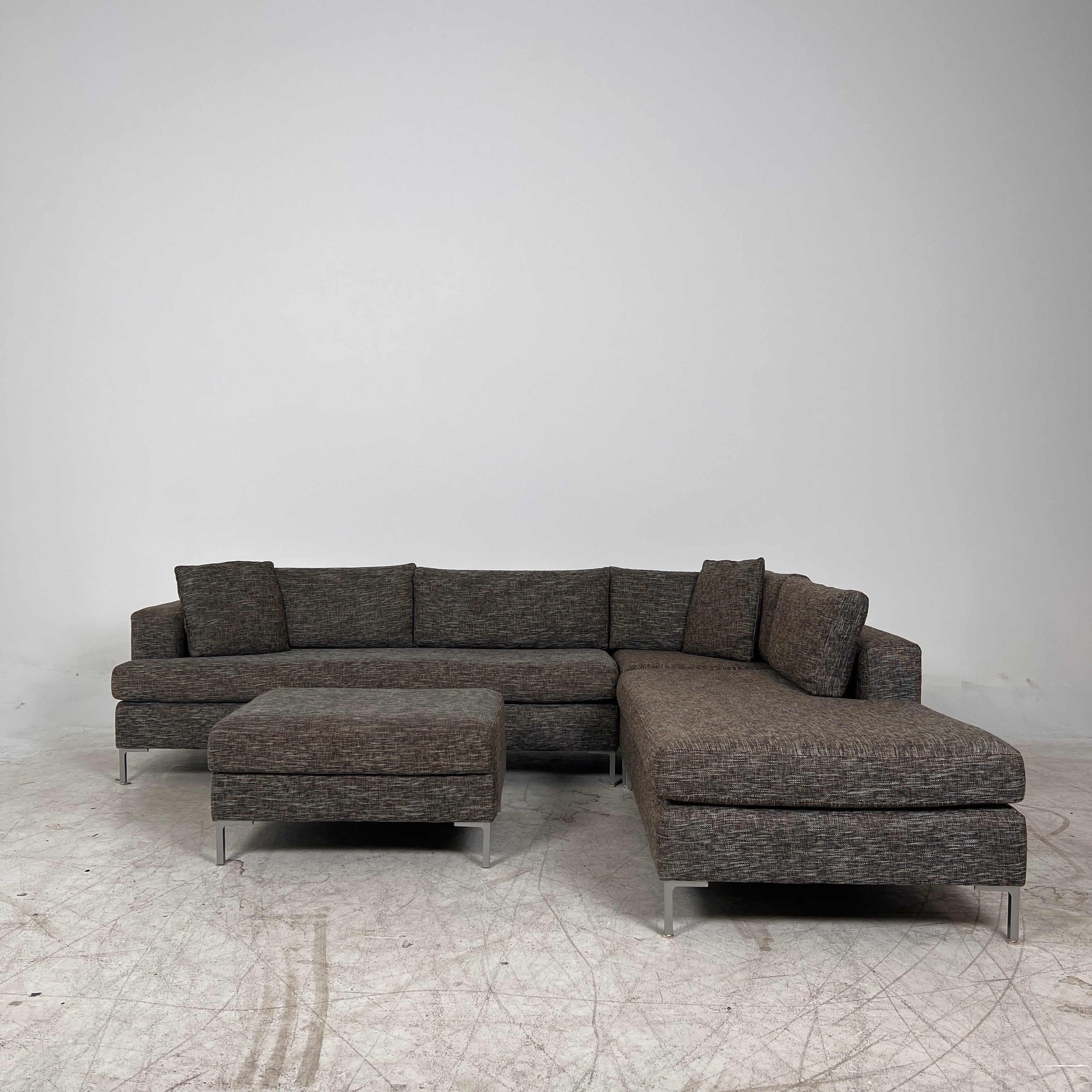 Stylus Sectional + ottoman. Large L shaped sofa couch. Delivery available