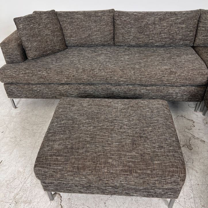 Stylus Sectional + ottoman. Large L shaped sofa couch. Delivery available
