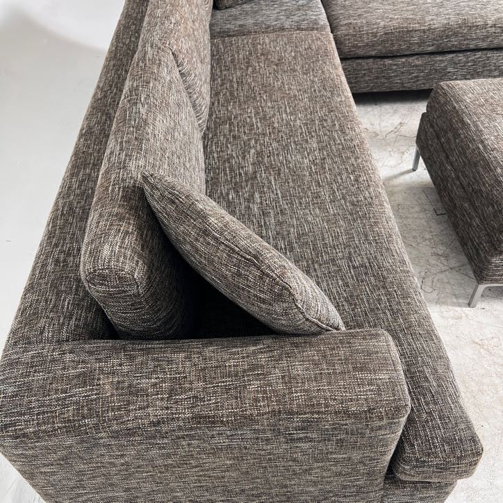 Stylus Sectional + ottoman. Large L shaped sofa couch. Delivery available