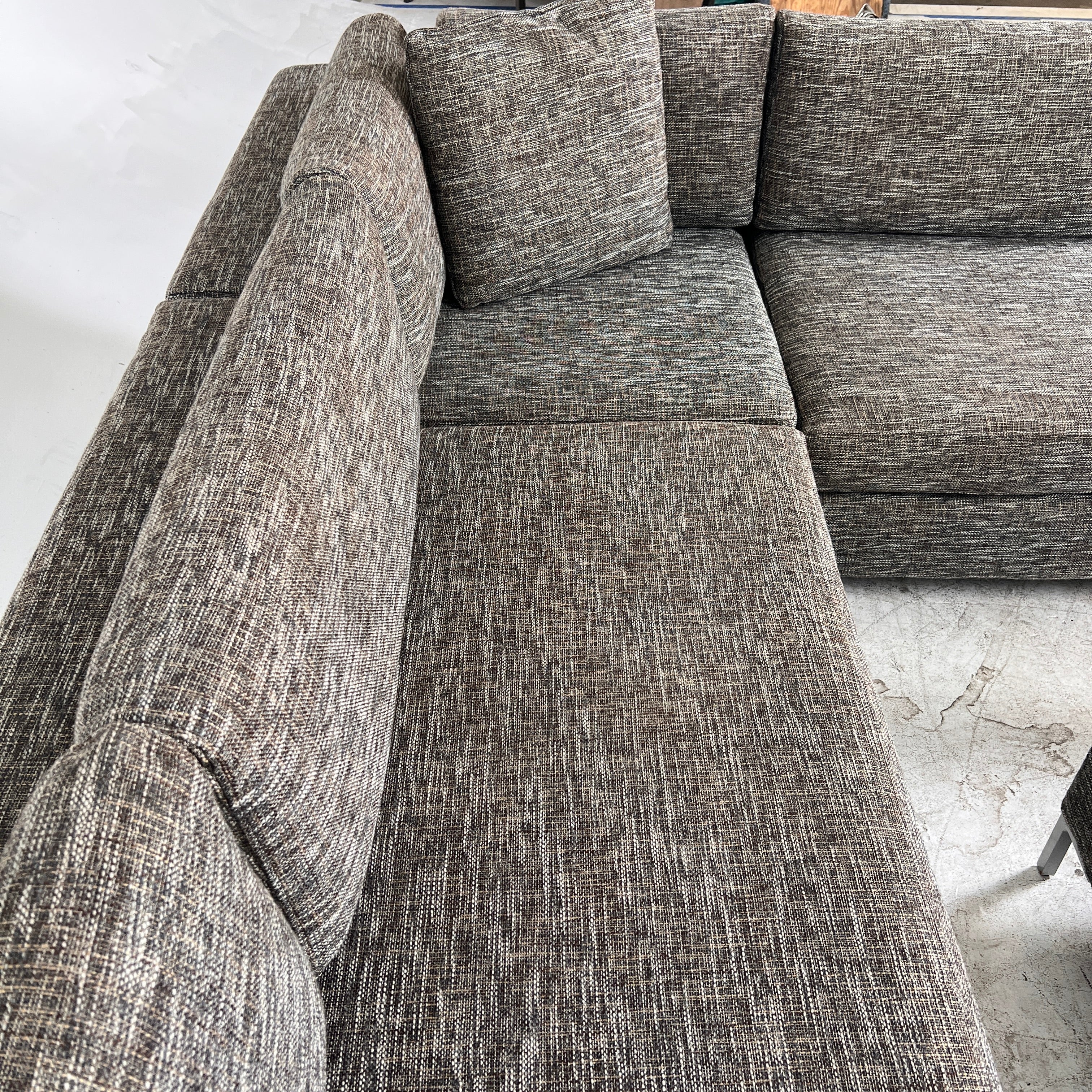 Stylus Sectional + ottoman. Large L shaped sofa couch. Delivery available