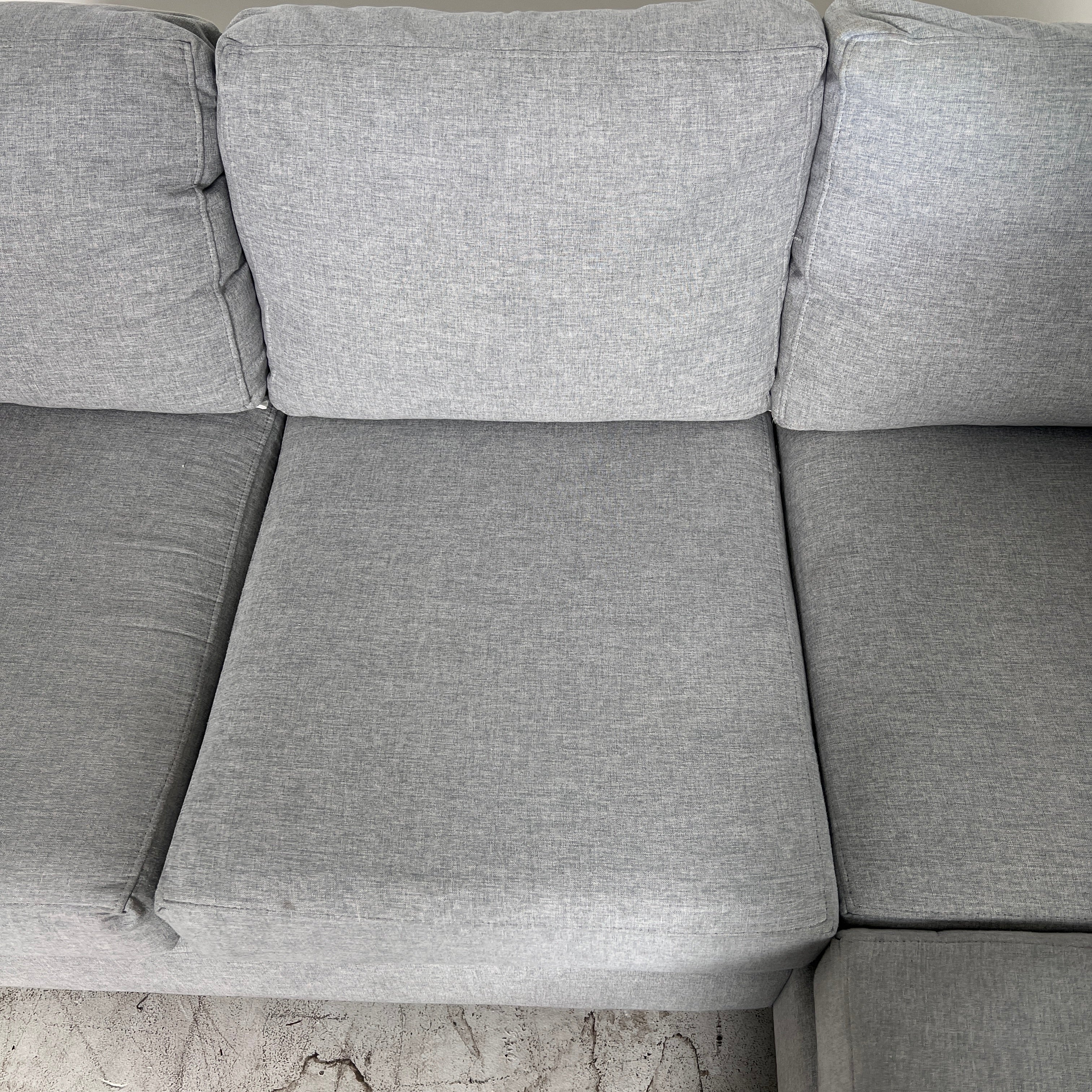 Stylus Sectional + ottoman. L shaped sofa couch. delivery available