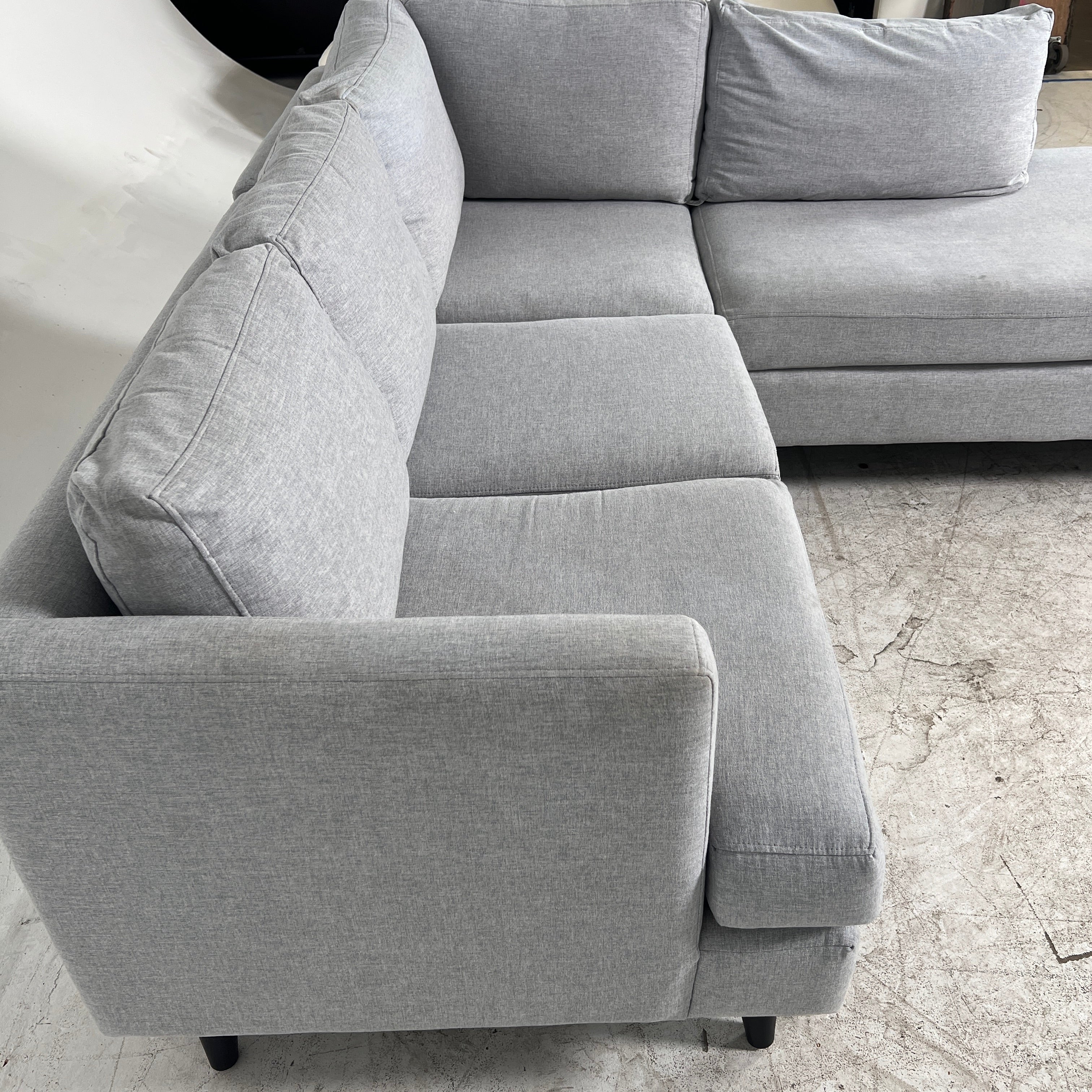 Stylus Sectional + ottoman. L shaped sofa couch. delivery available