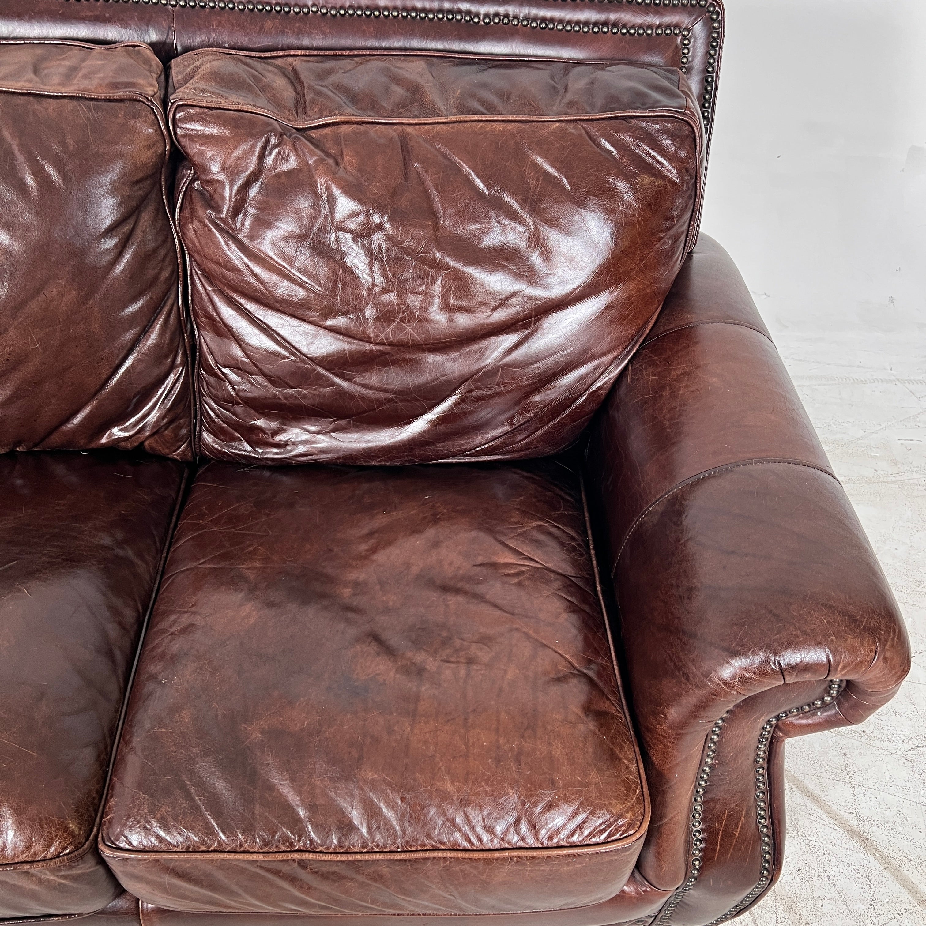 3+1 Sofa Set. Real Leather rolled arm sofa couch set. Delivery available