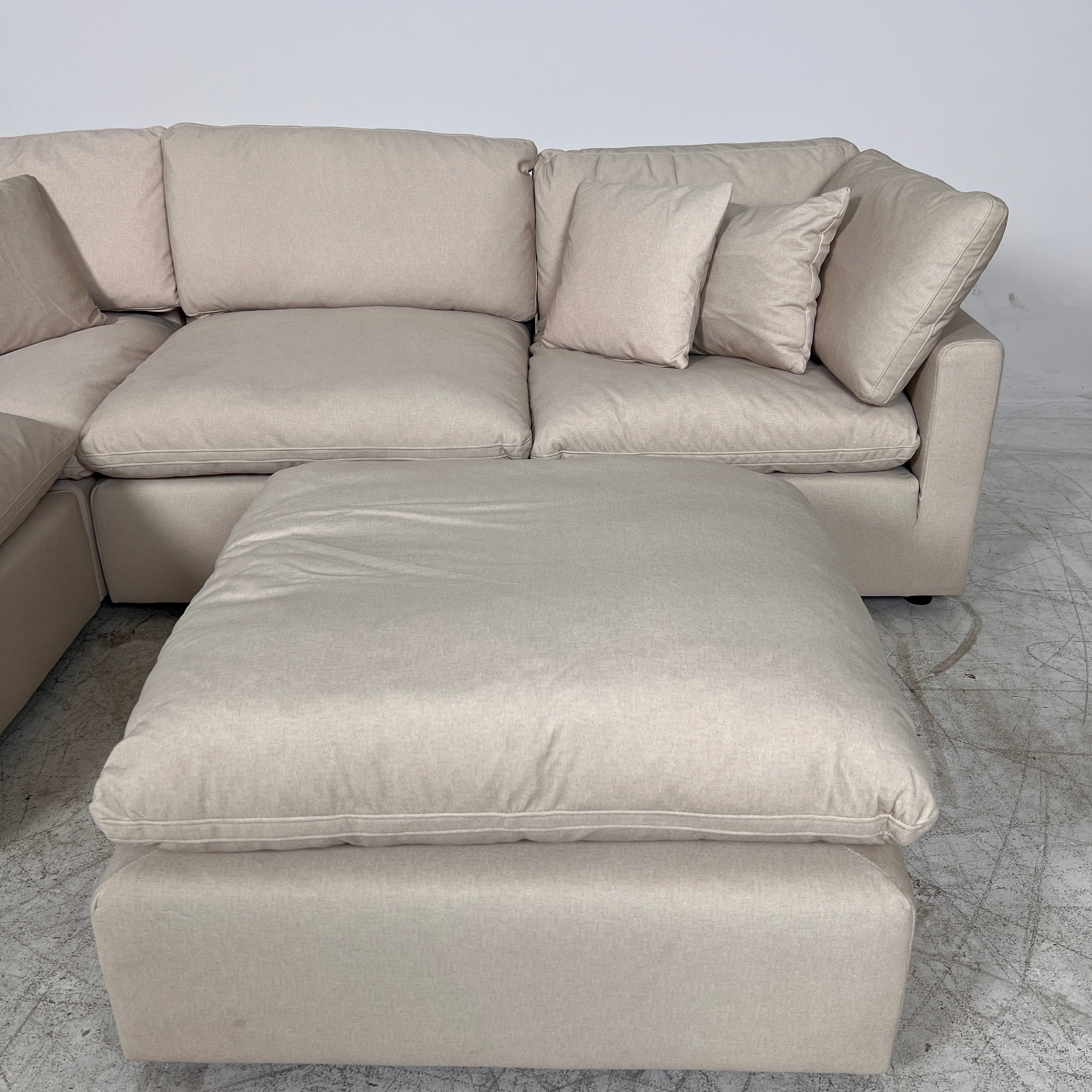 CasaBella Nessa cloud sectional. Modular L shaped sofa couch. Delivery available
