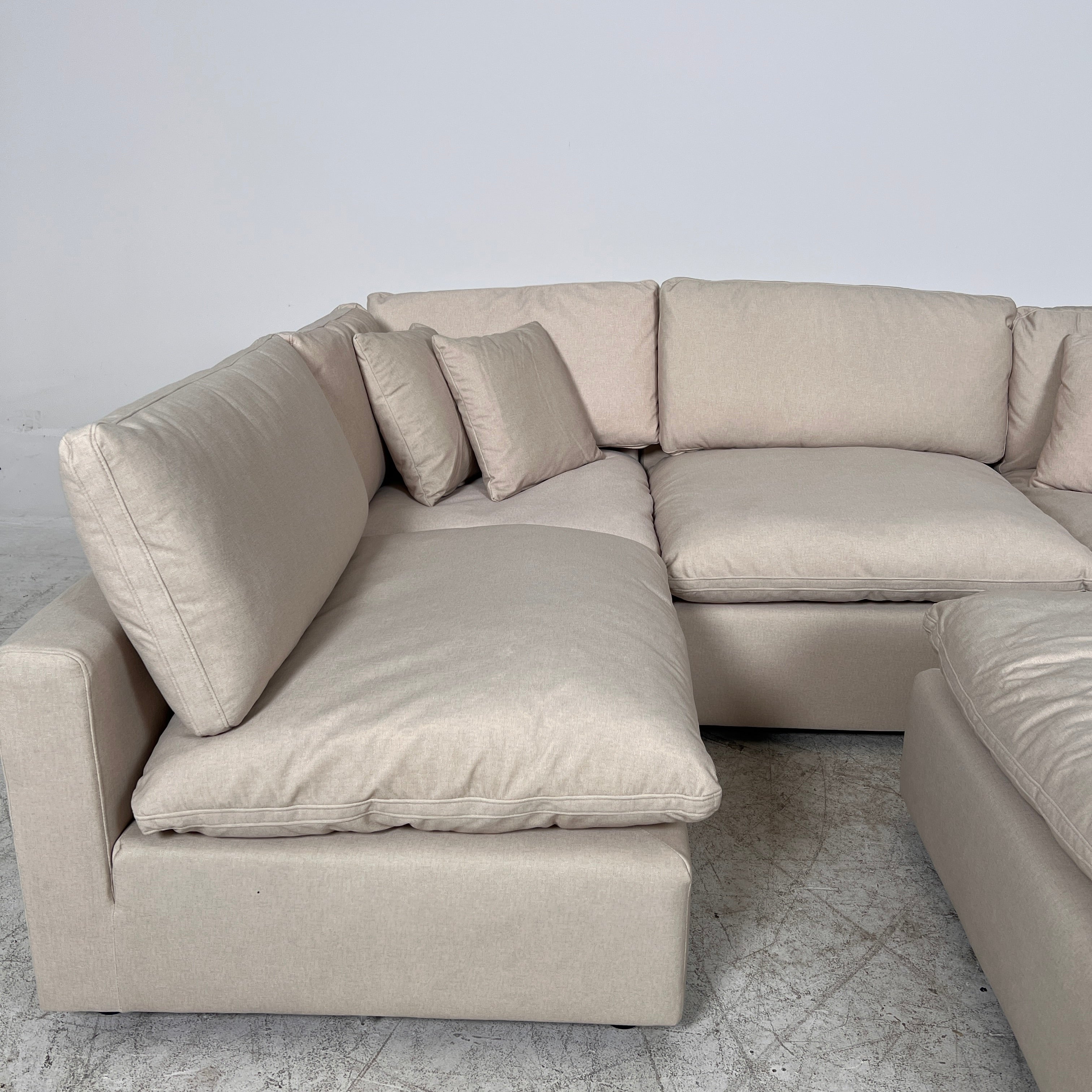 CasaBella Nessa cloud sectional. Modular L shaped sofa couch. Delivery available
