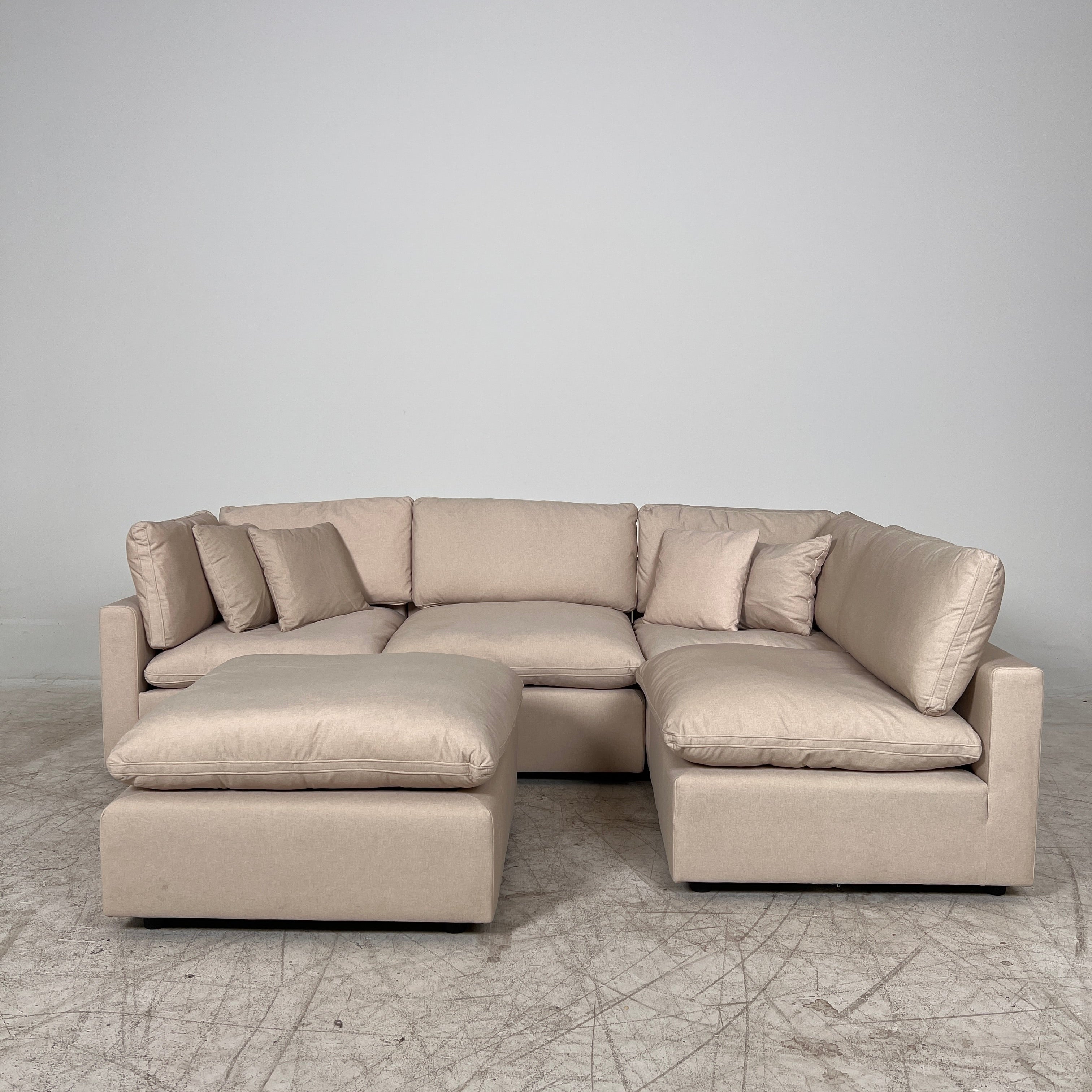 CasaBella Nessa cloud sectional. Modular L shaped sofa couch. Delivery available
