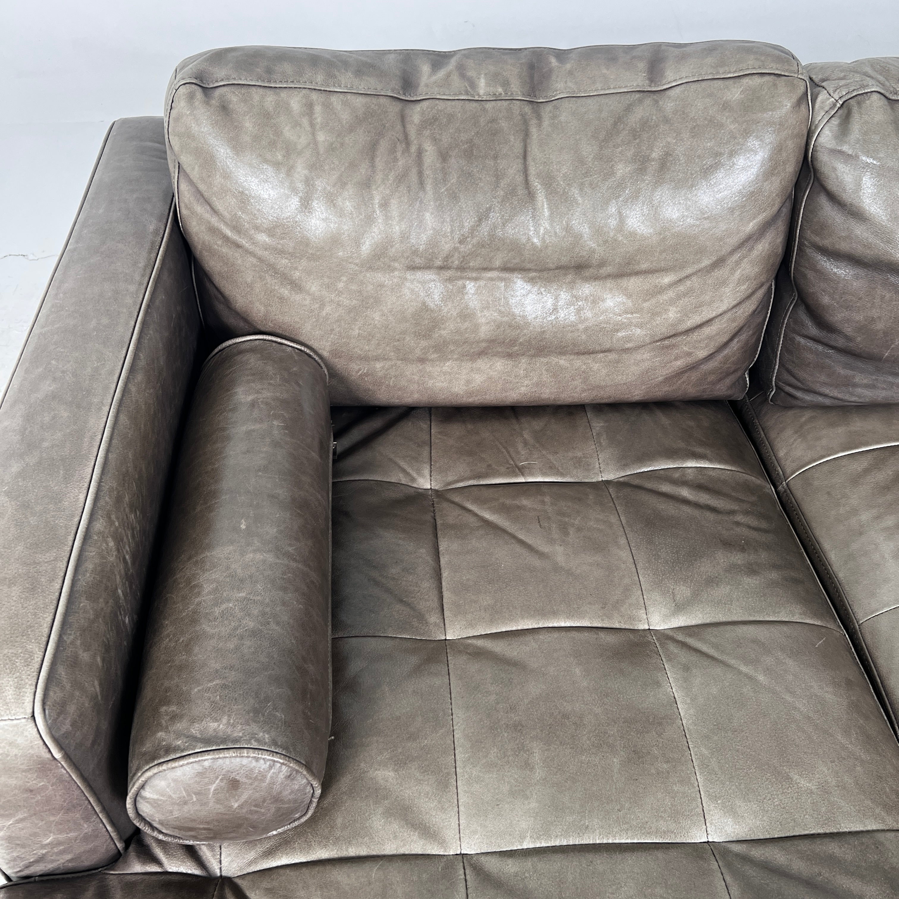 Structube Kinsey leather Sectional. L shaped sofa couch. Delivery available