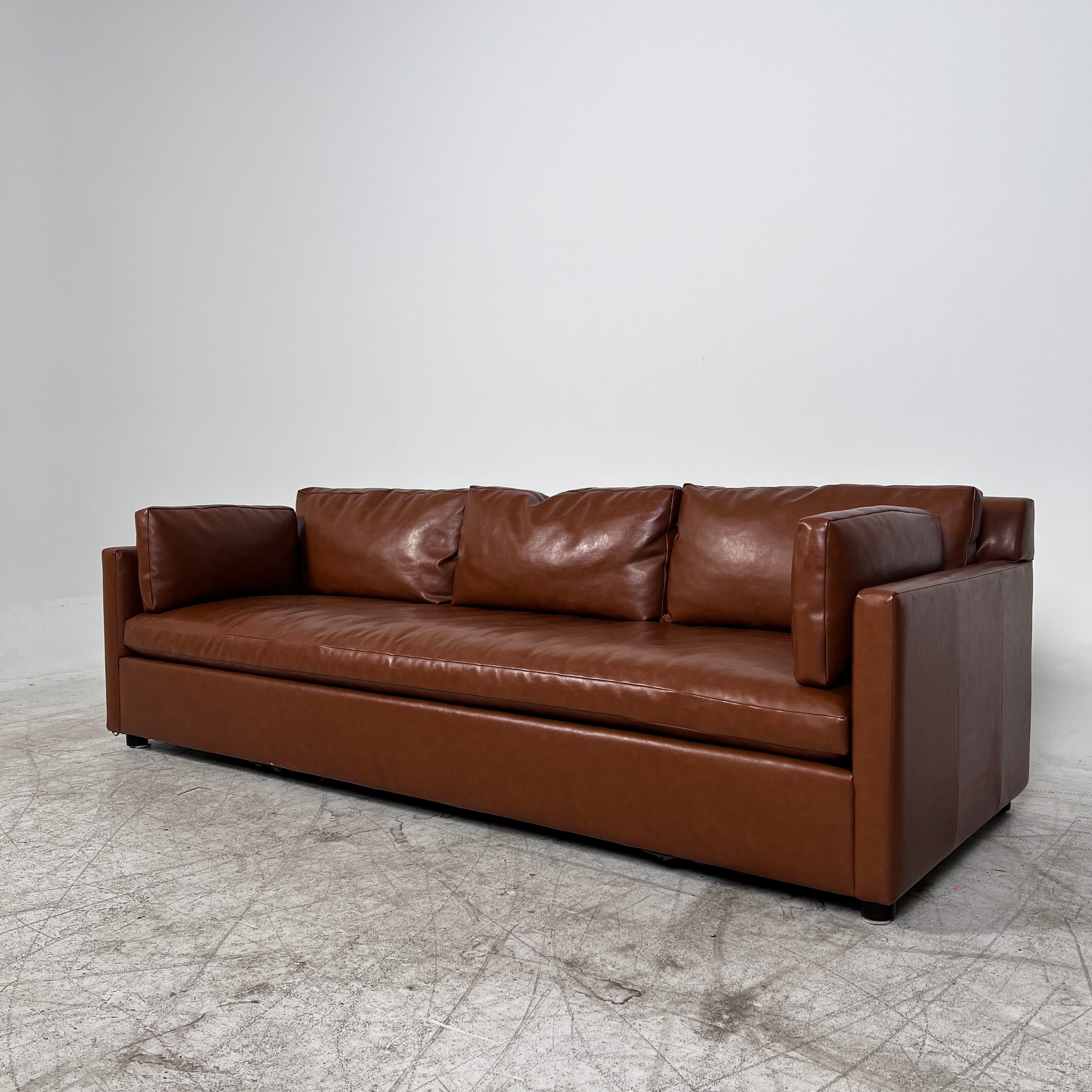 West Elm Harmony 92" sofa. High End leather Couch. Delivery available