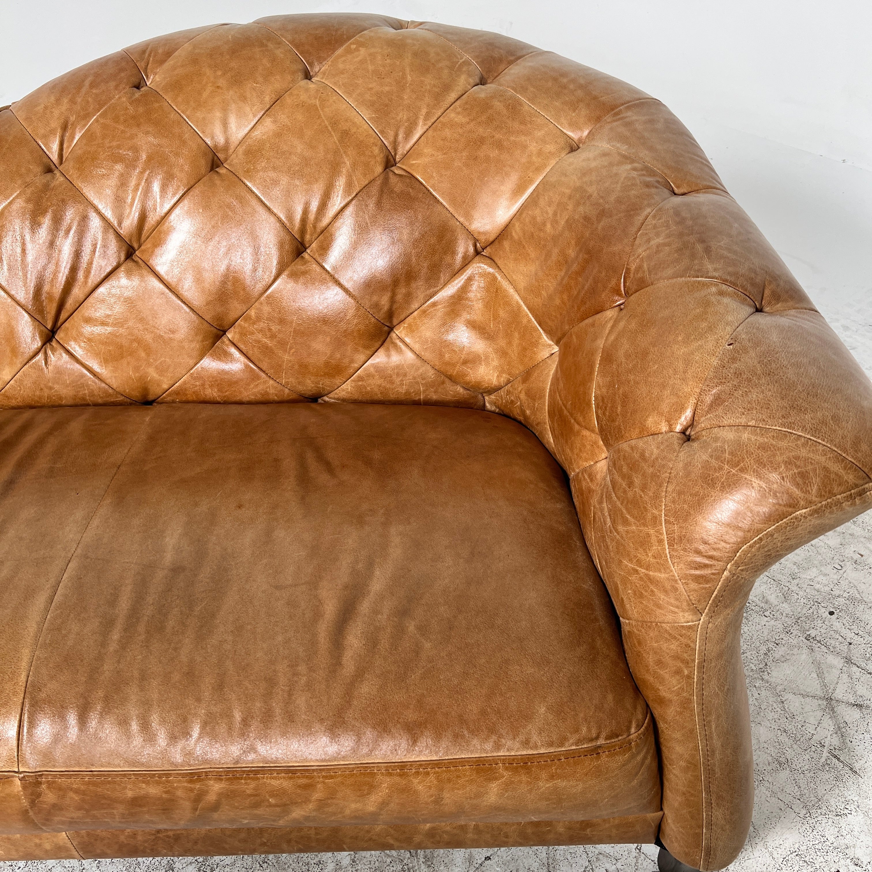 Sofa + Chaise sofa set. MCM leather 3 seater couch + Lounge. Delivery available