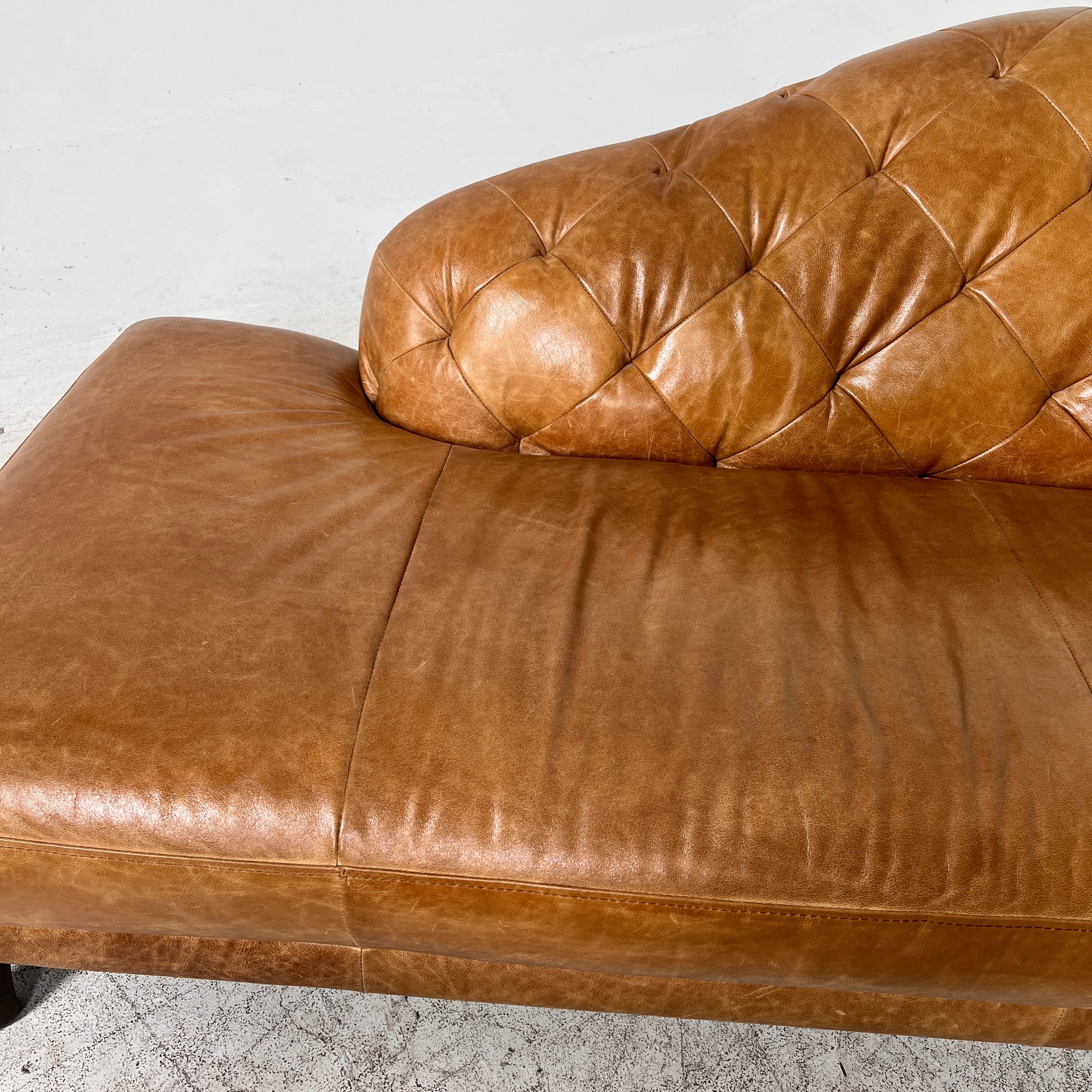 Sofa + Chaise sofa set. MCM leather 3 seater couch + Lounge. Delivery available
