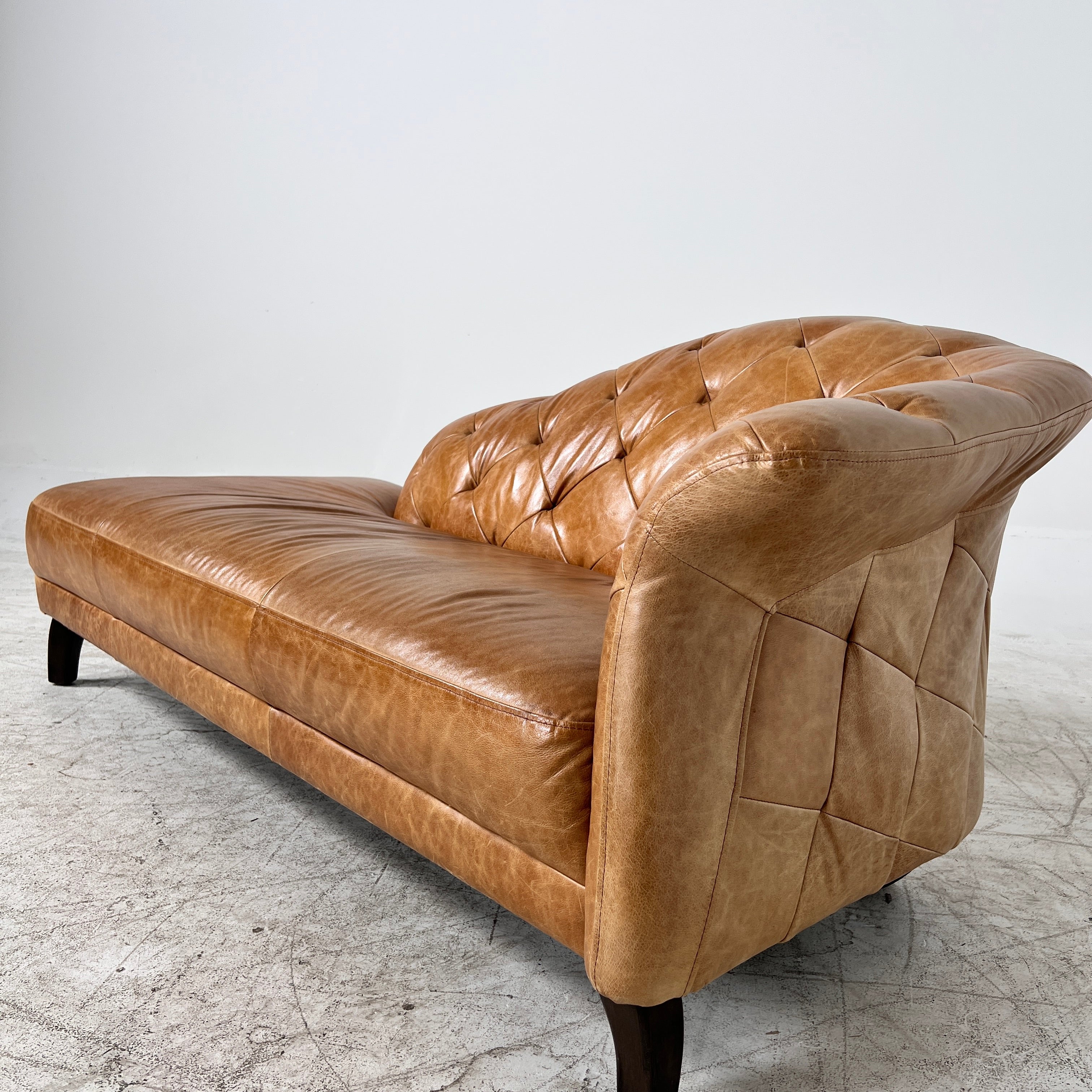 Sofa + Chaise sofa set. MCM leather 3 seater couch + Lounge. Delivery available