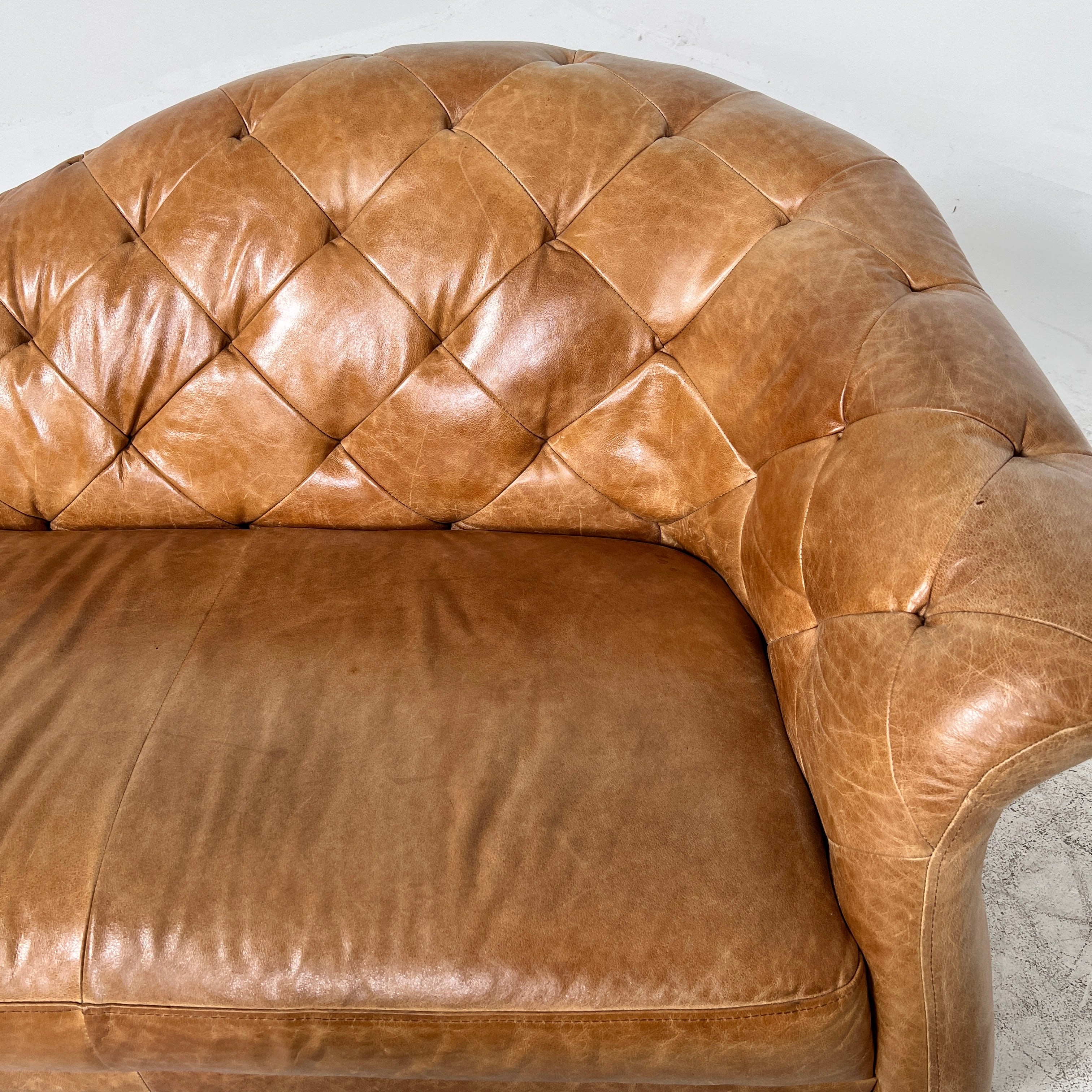 Sofa + Chaise sofa set. MCM leather 3 seater couch + Lounge. Delivery available