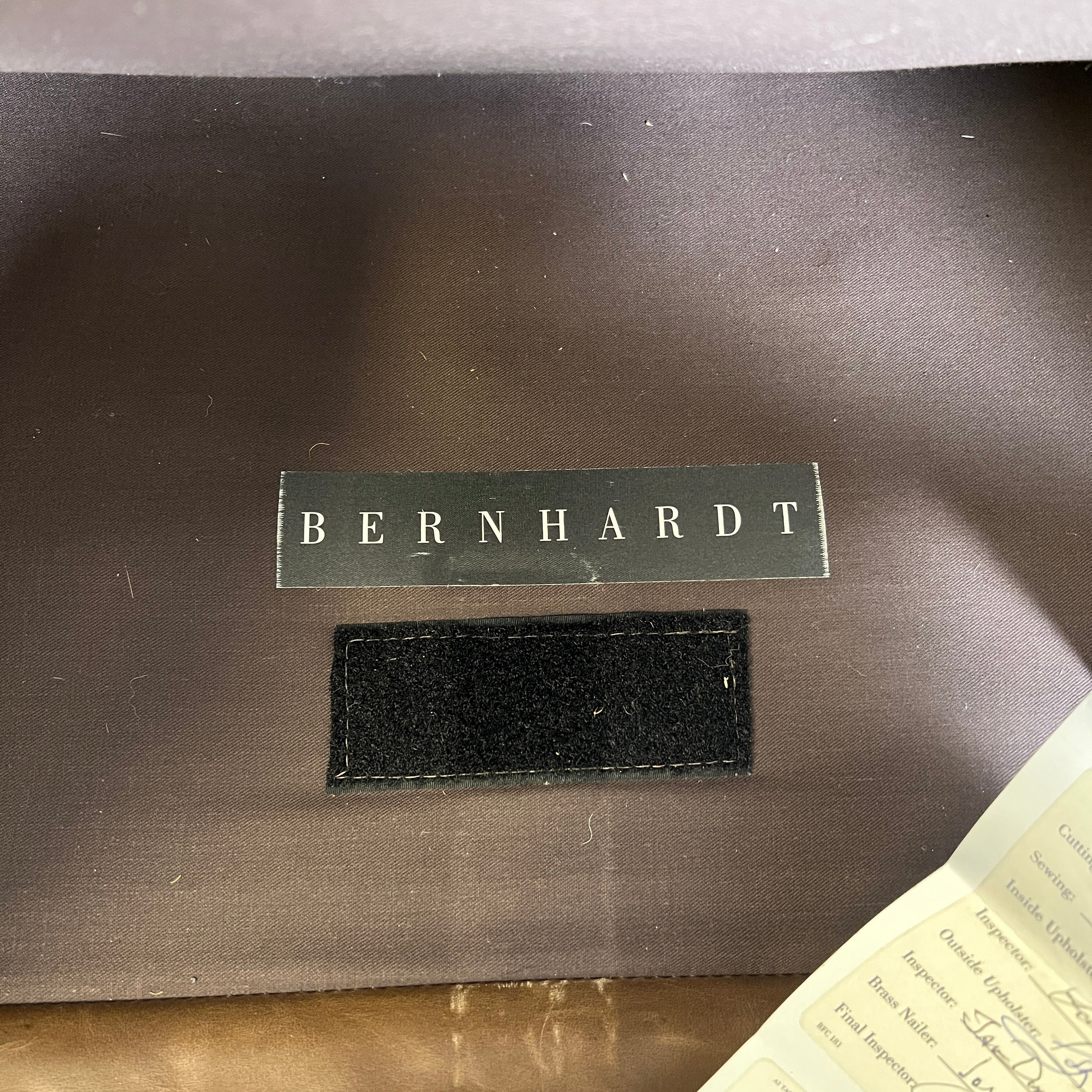 Bernhardt Wingback leather Chair. Mid century modern nailhead armchair. delivery available